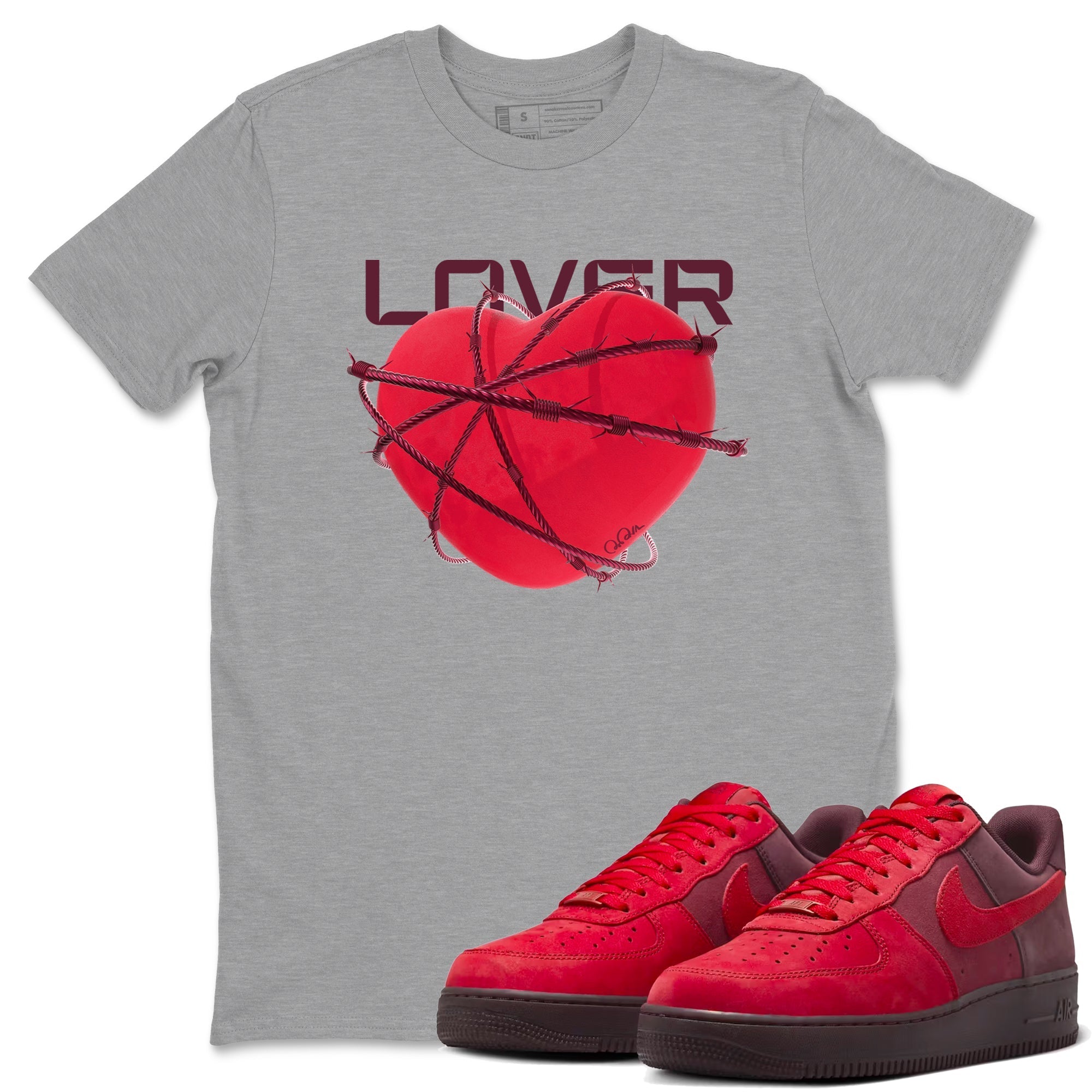 Heart Lover snkmatch Tees - Air Force 1 Layers Of Love