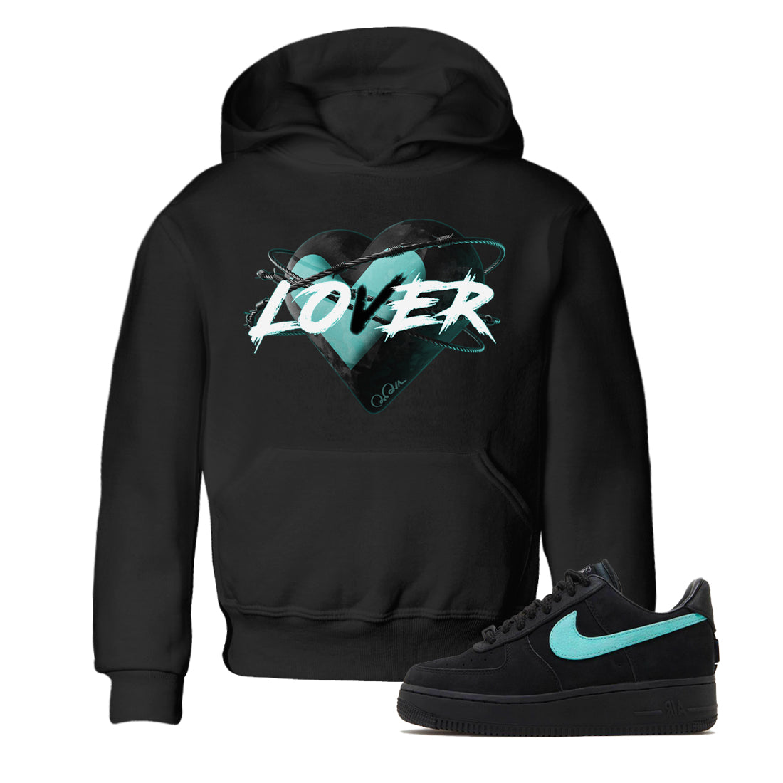 Heart Lover Kids Tops - Air Force 1 Tiffany