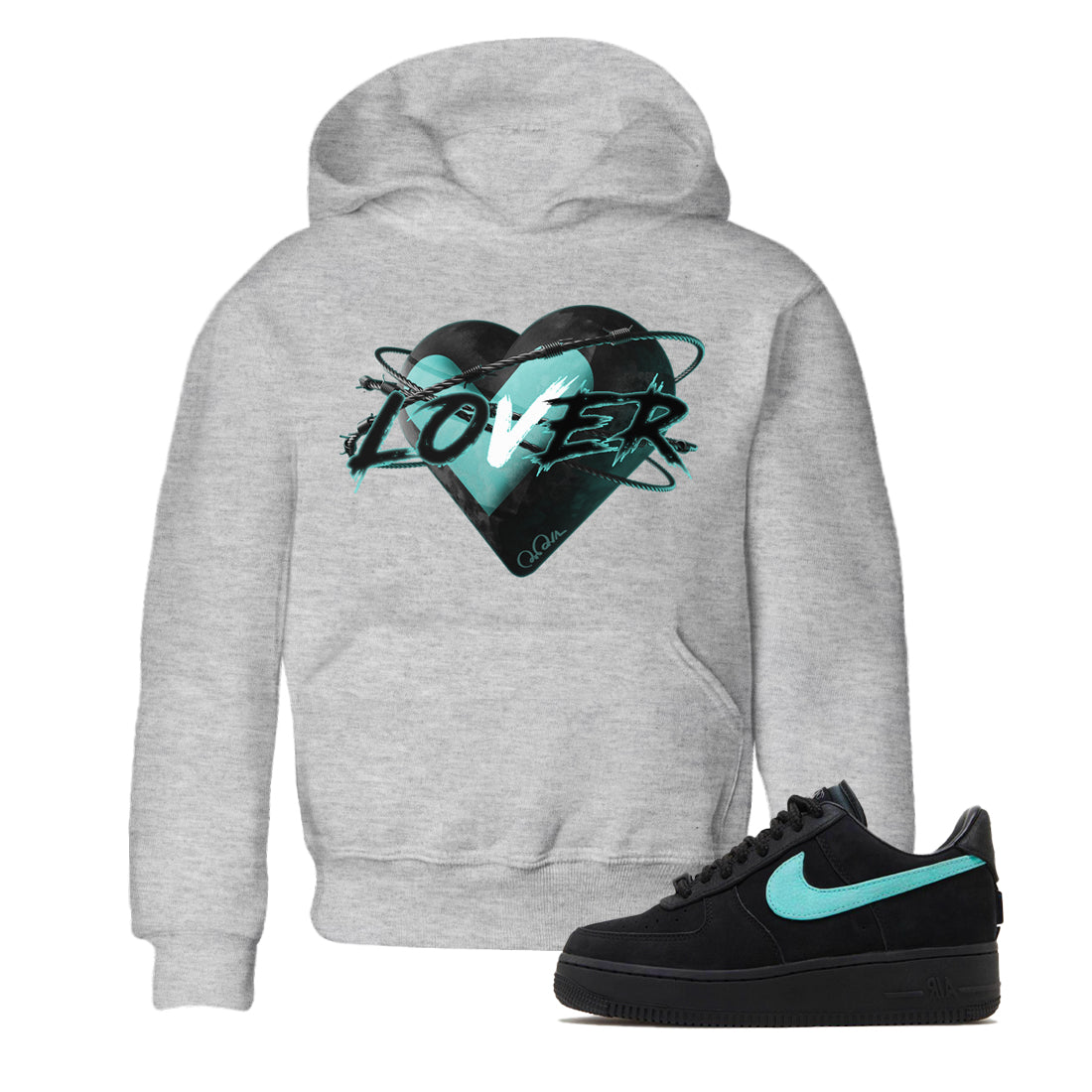 Heart Lover Kids Tops - Air Force 1 Tiffany