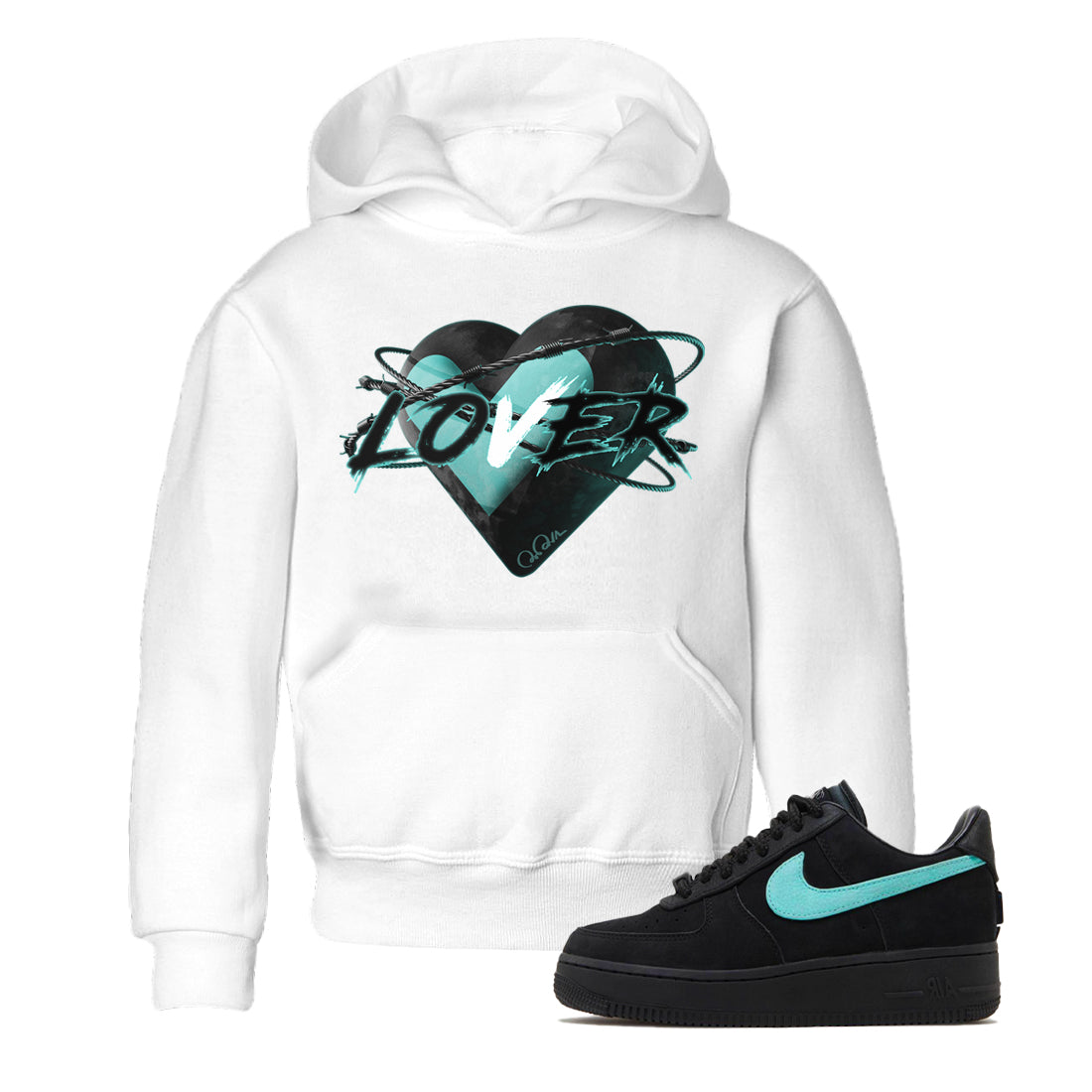 Heart Lover Kids Tops - Air Force 1 Tiffany