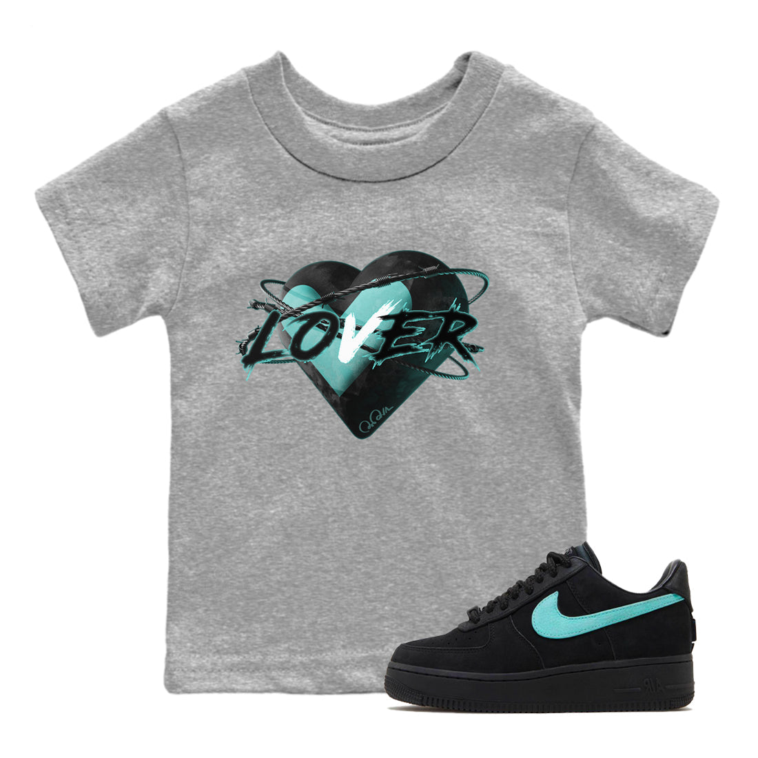 Heart Lover Kids Tops - Air Force 1 Tiffany