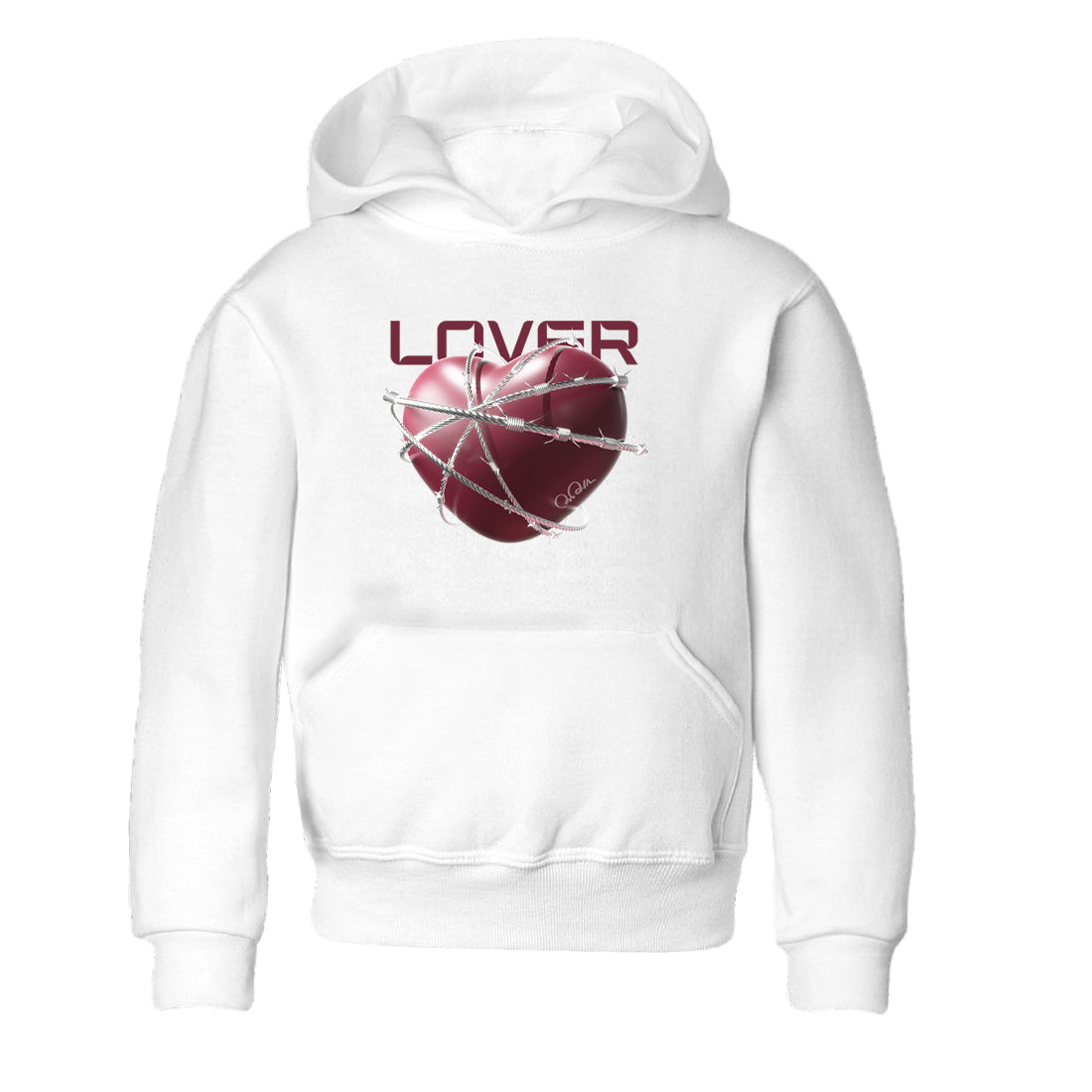 Heart Lover snkmatch Tee Kids - Air Jordan 1 Metallic Burgundy