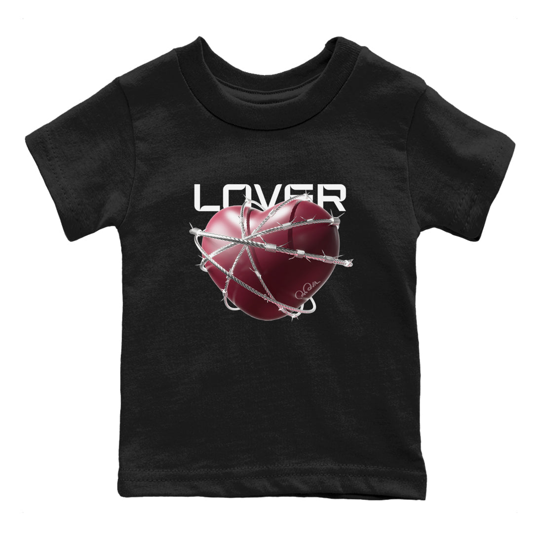 Heart Lover snkmatch Tee Kids - Air Jordan 1 Metallic Burgundy