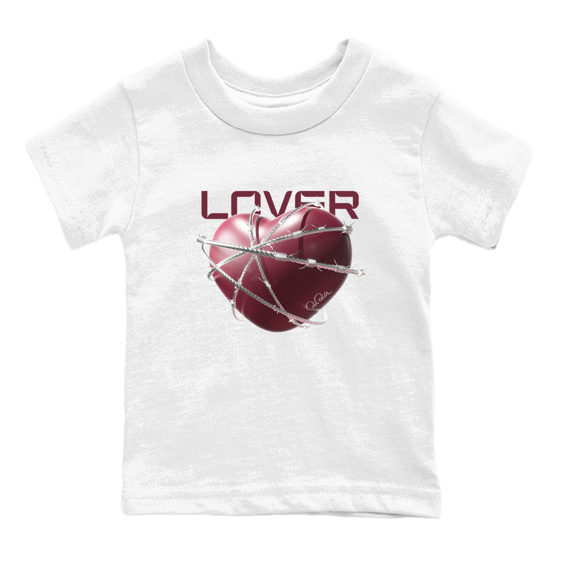 Heart Lover snkmatch Tee Kids - Air Jordan 1 Metallic Burgundy
