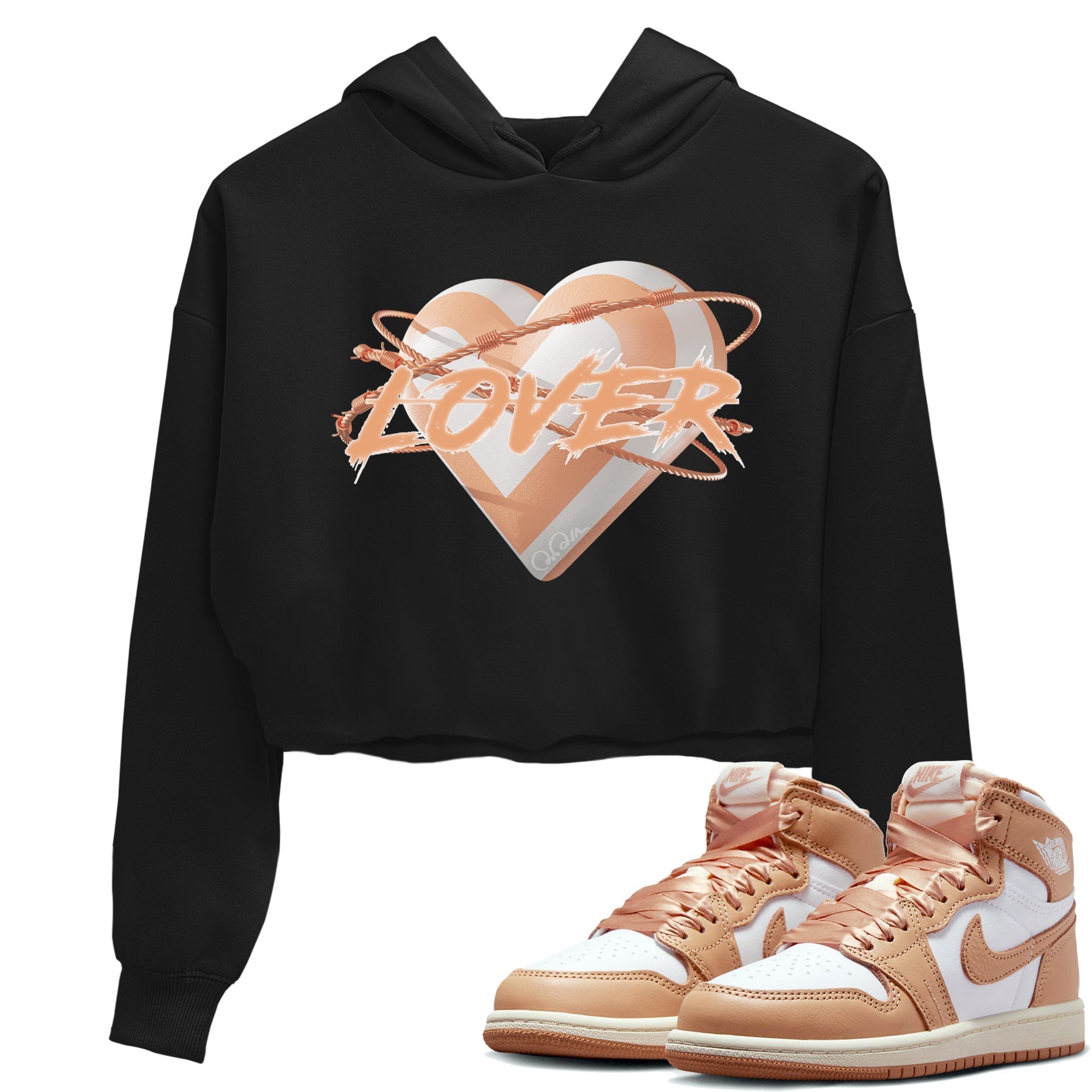 Heart Lover snkmatch Women's Top - Air Jordan 1 Praline