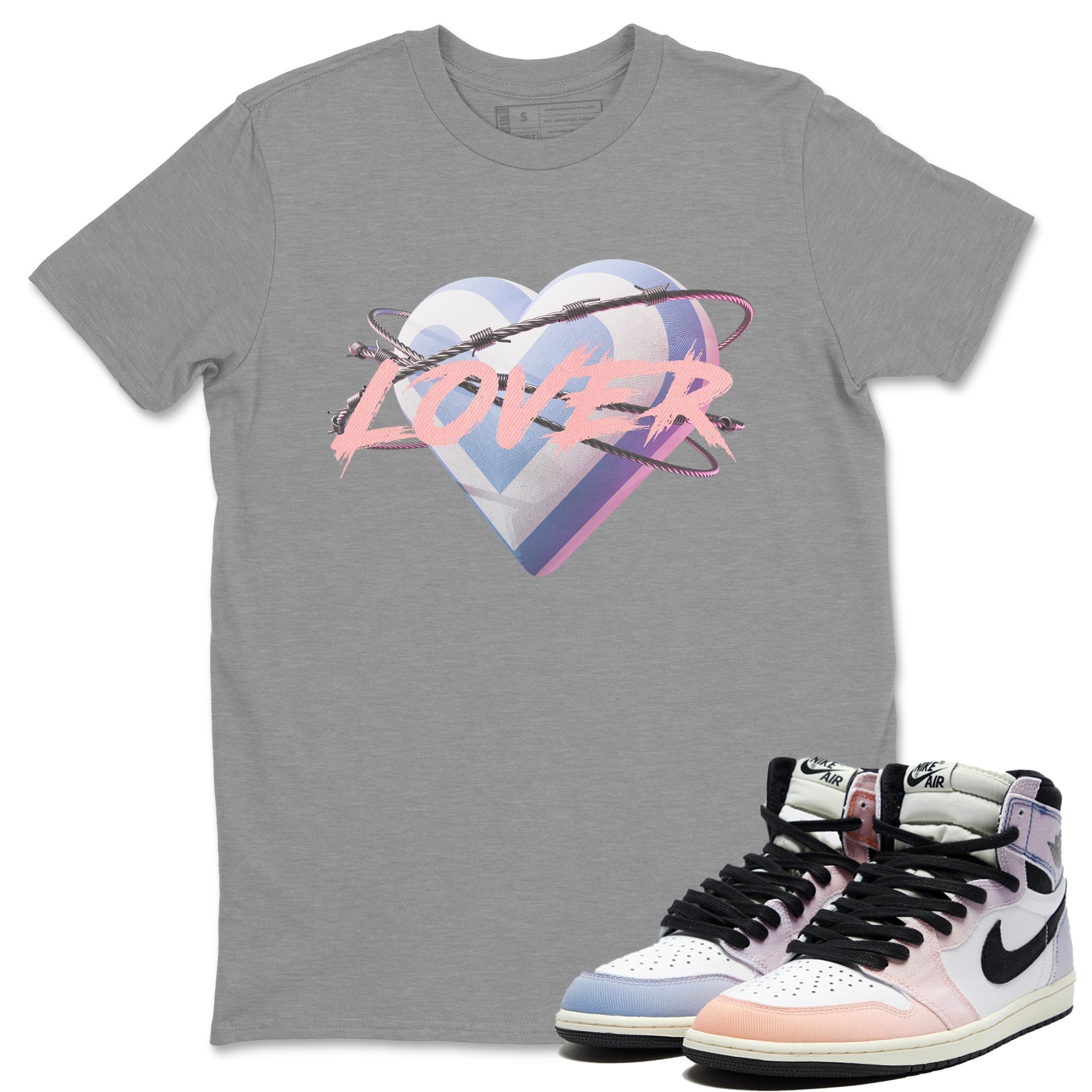 Heart Lover Unisex Tops - Air Jordan 1 Skyline
