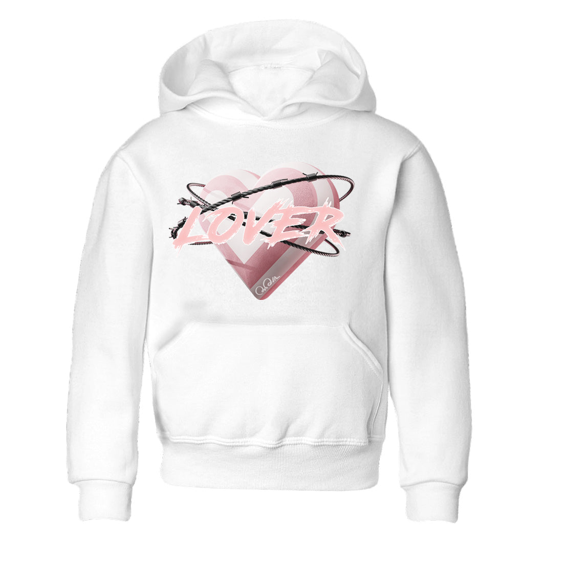 Heart Lover Kids Tops - Air Jordan 1 Washed Pink