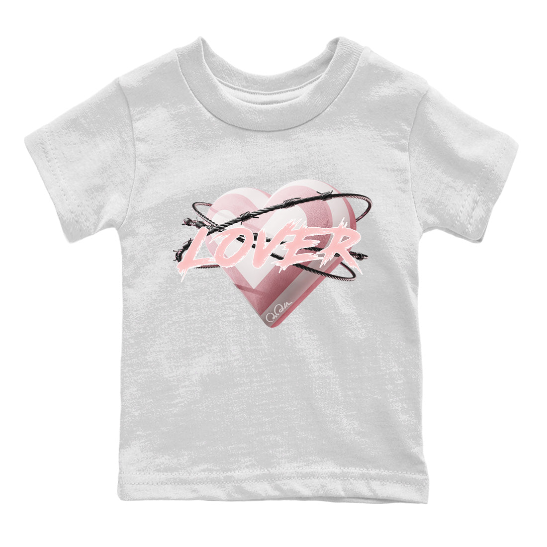 Heart Lover Kids Tops - Air Jordan 1 Washed Pink