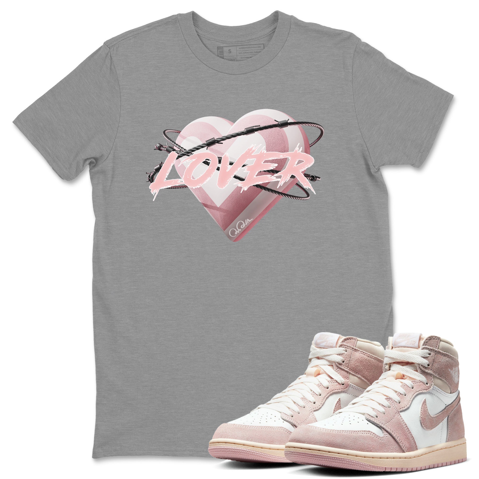 Heart Lover Unisex Tops - Air Jordan 1 Washed Pink