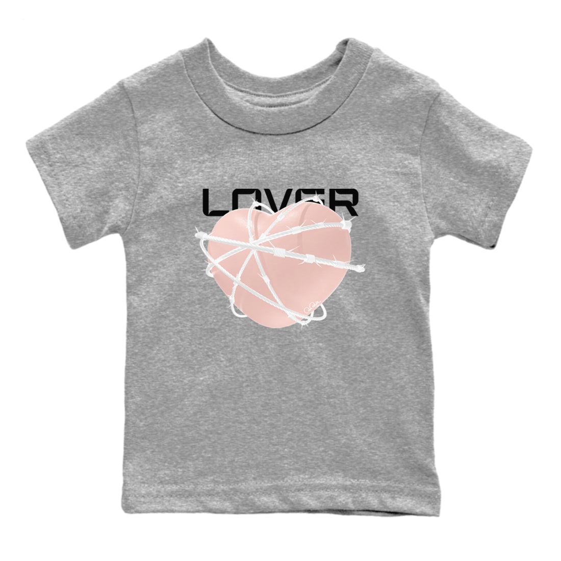 Heart Lover snkmatch Tees Kids - Air Jordan 11 Legend Pink
