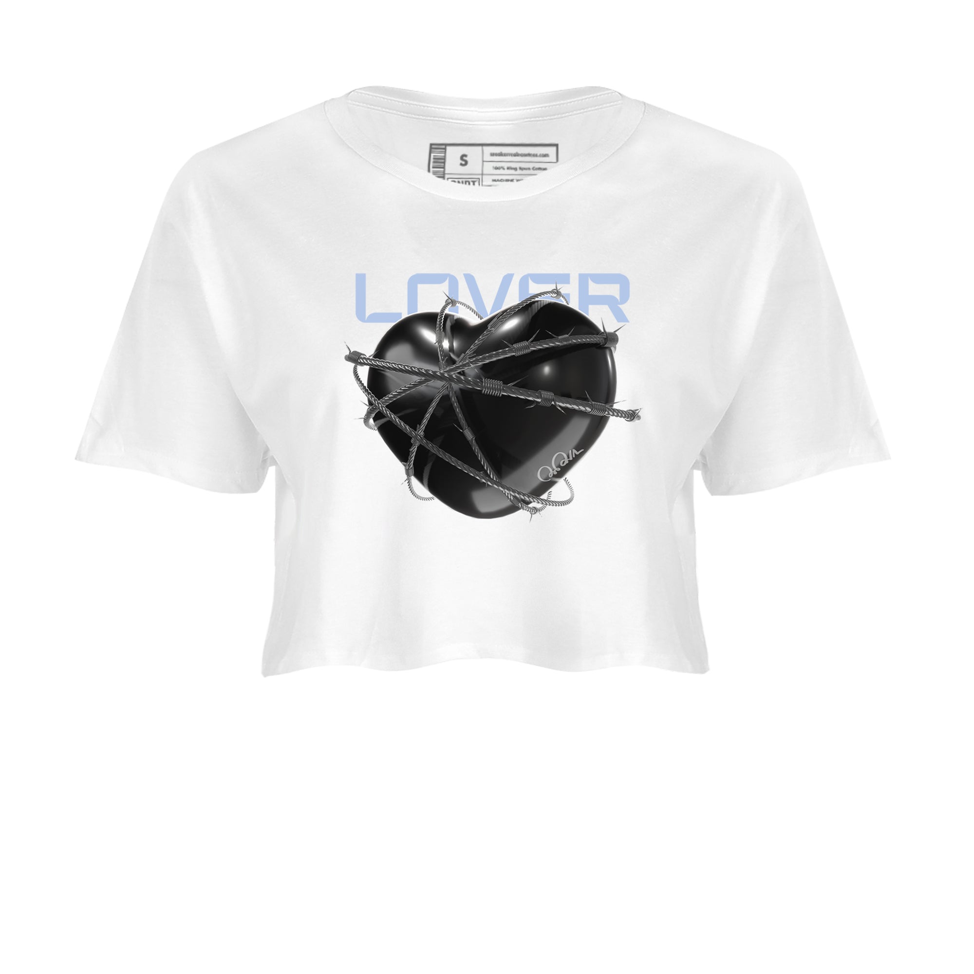 Heart Lover snkmatch Women's Top - Air Jordan 11 Black and Varsity Royal