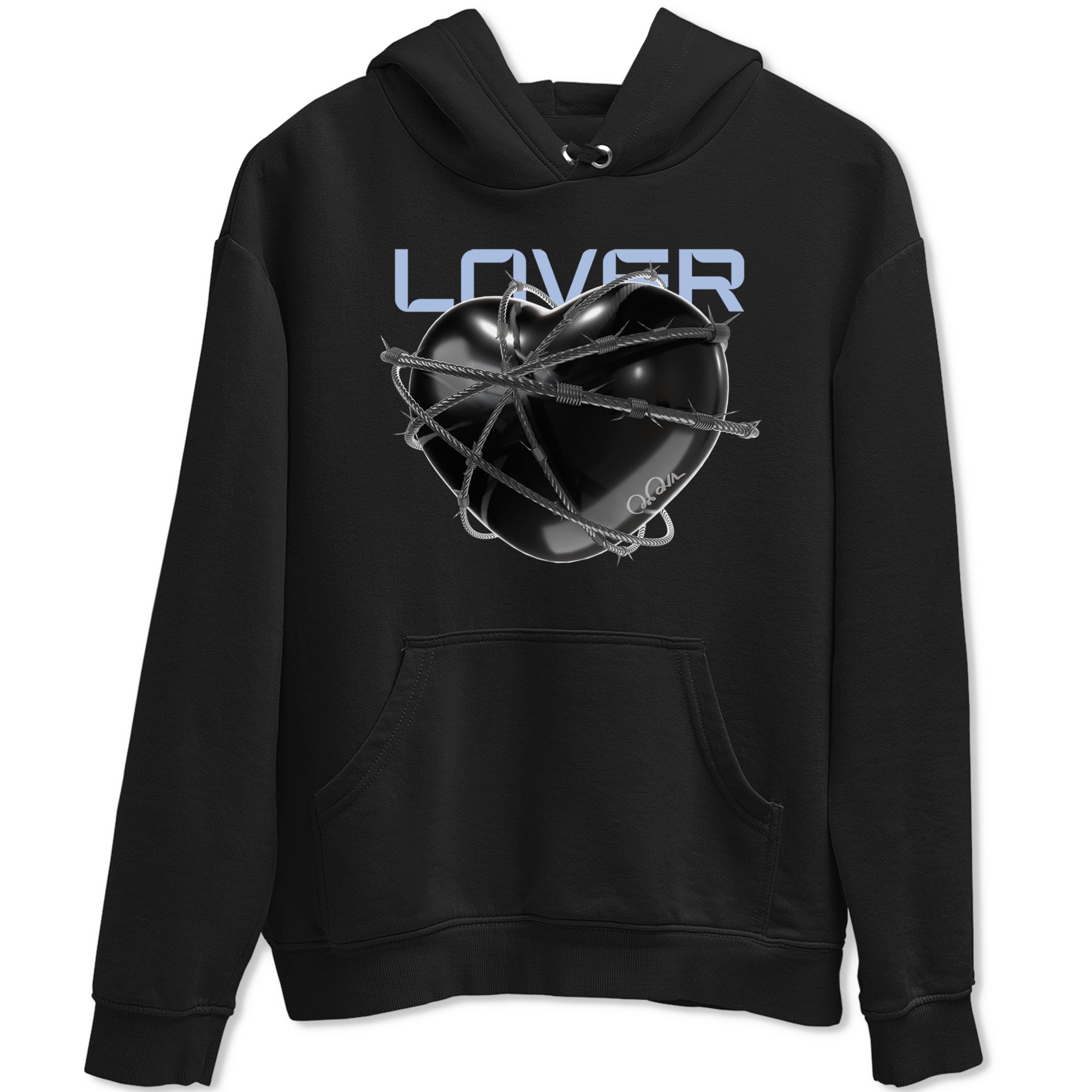 Heart Lover snkmatch Tee - Air Jordan 11 Black and Varsity Royal