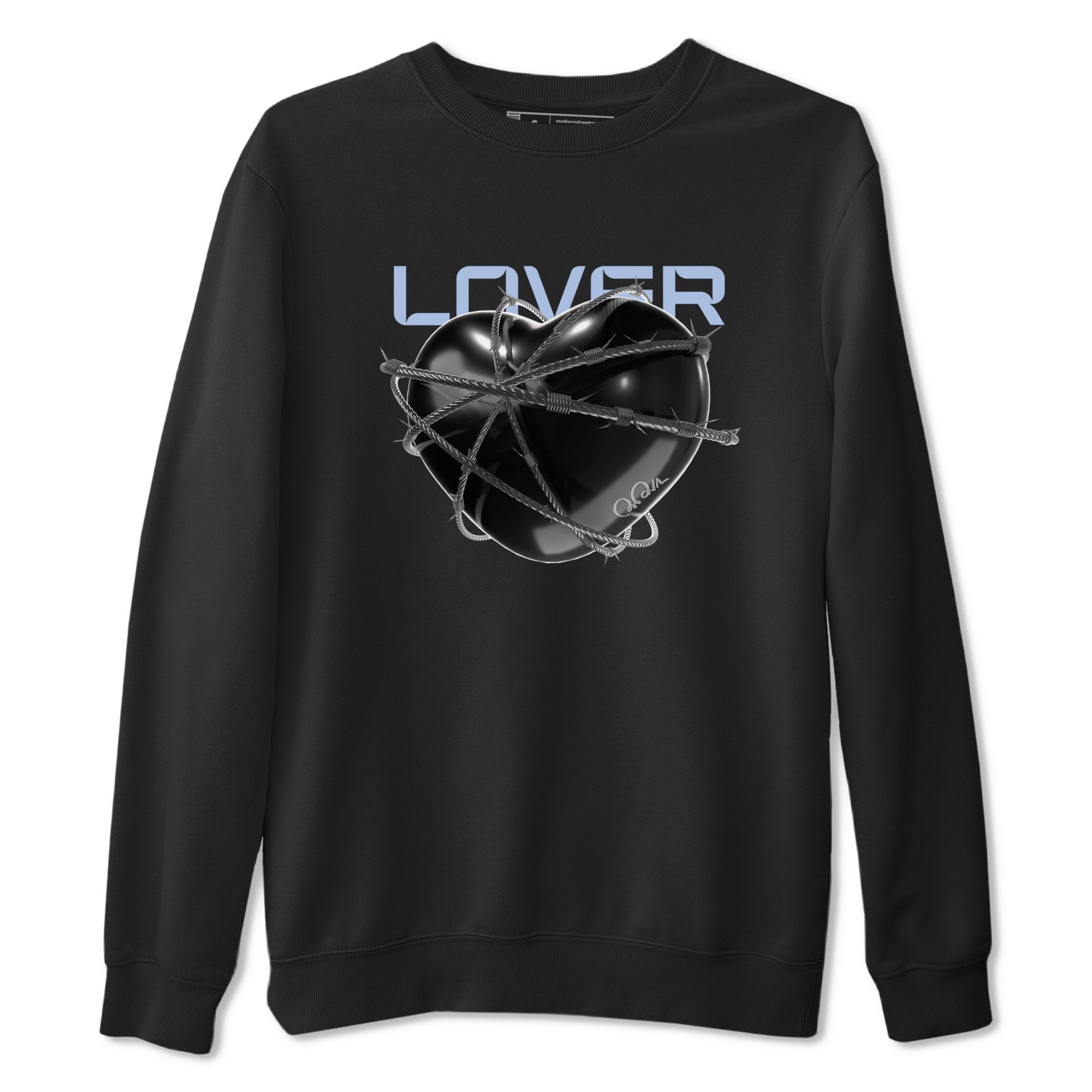 Heart Lover snkmatch Tee - Air Jordan 11 Black and Varsity Royal