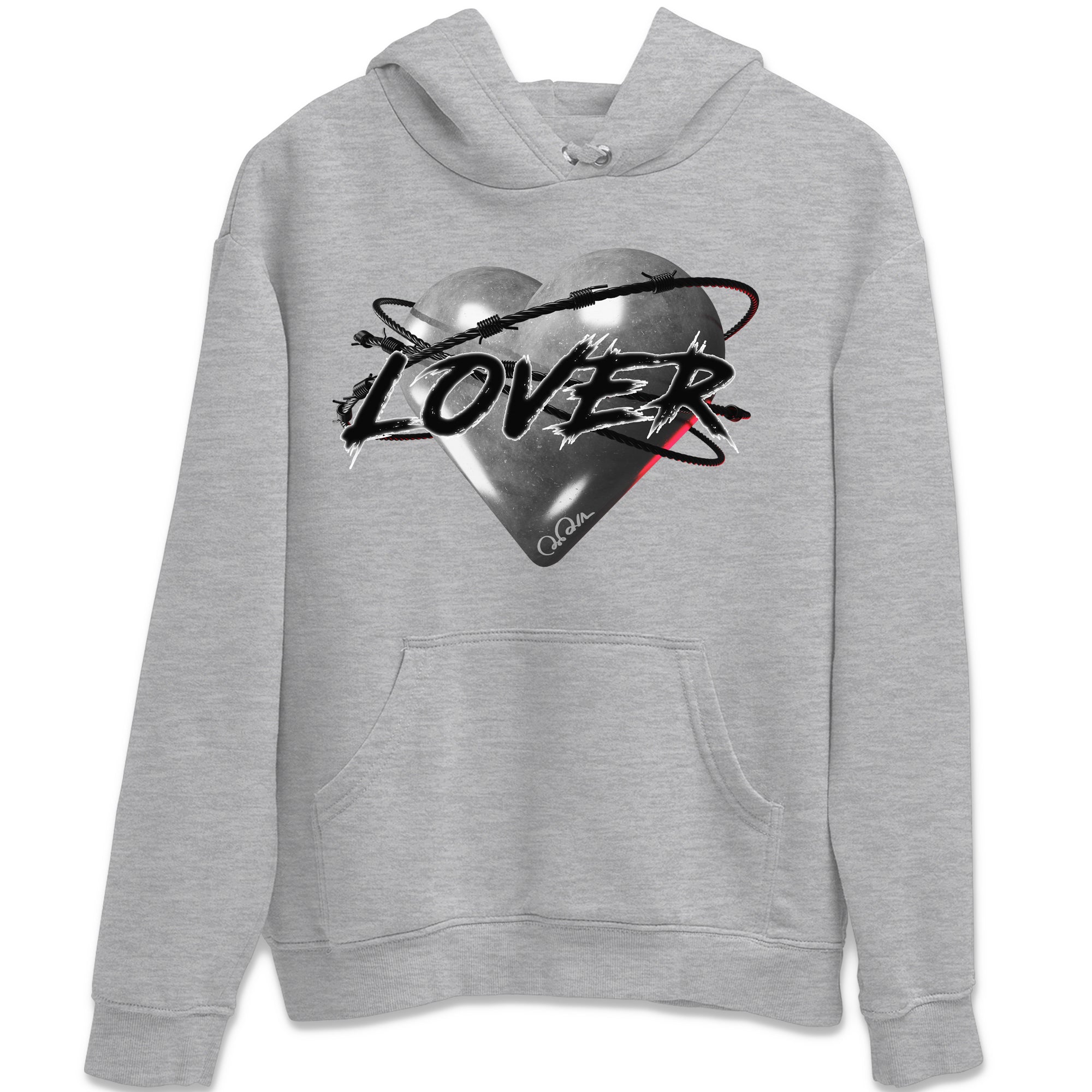 Heart Lover Unisex Tops - Air Jordan 14 Metallic Silver