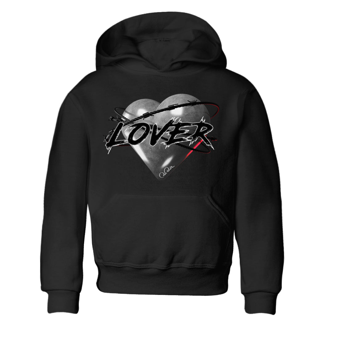 Heart Lover Kids Tops - Air Jordan 14 Metallic Silver