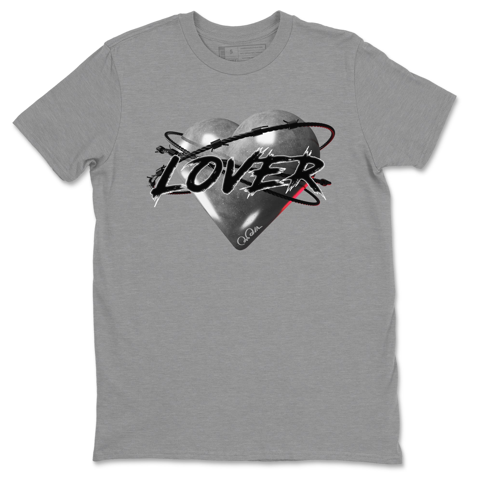 Heart Lover Unisex Tops - Air Jordan 14 Metallic Silver