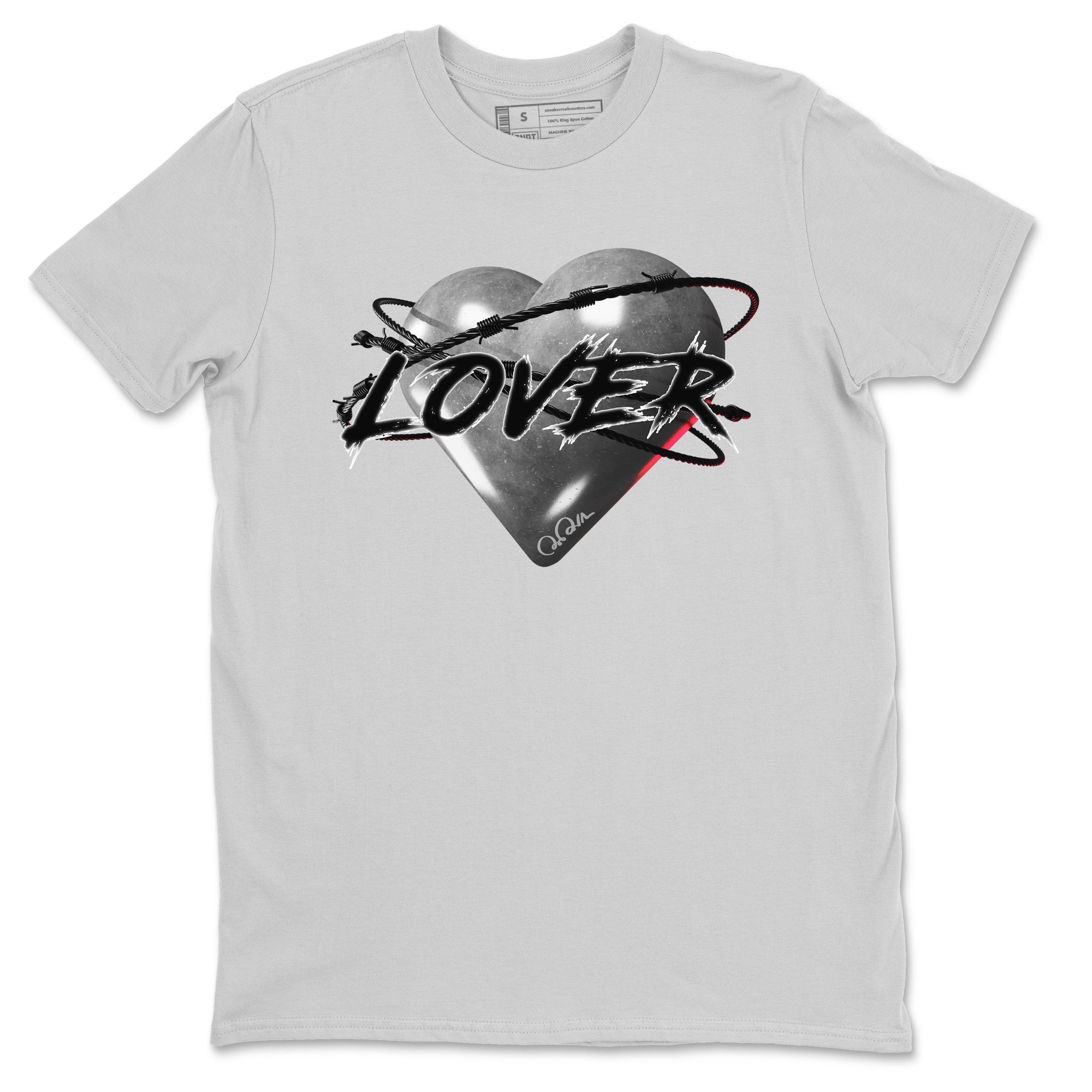 Heart Lover Unisex Tops - Air Jordan 14 Metallic Silver