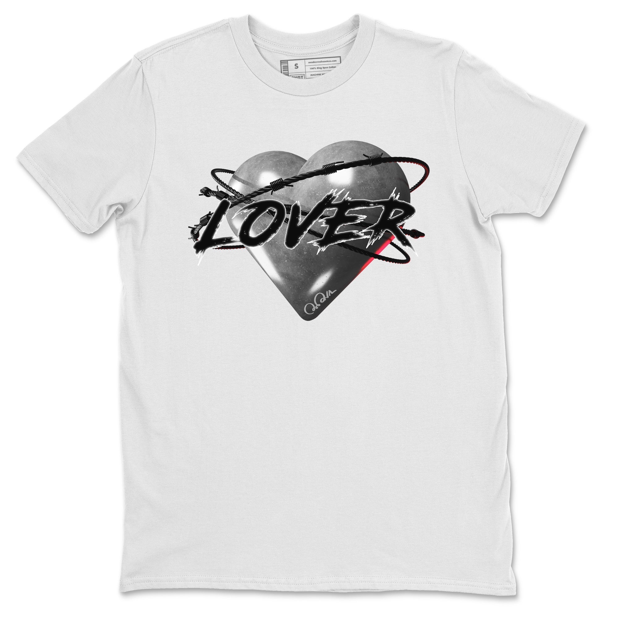 Heart Lover Unisex Tops - Air Jordan 14 Metallic Silver