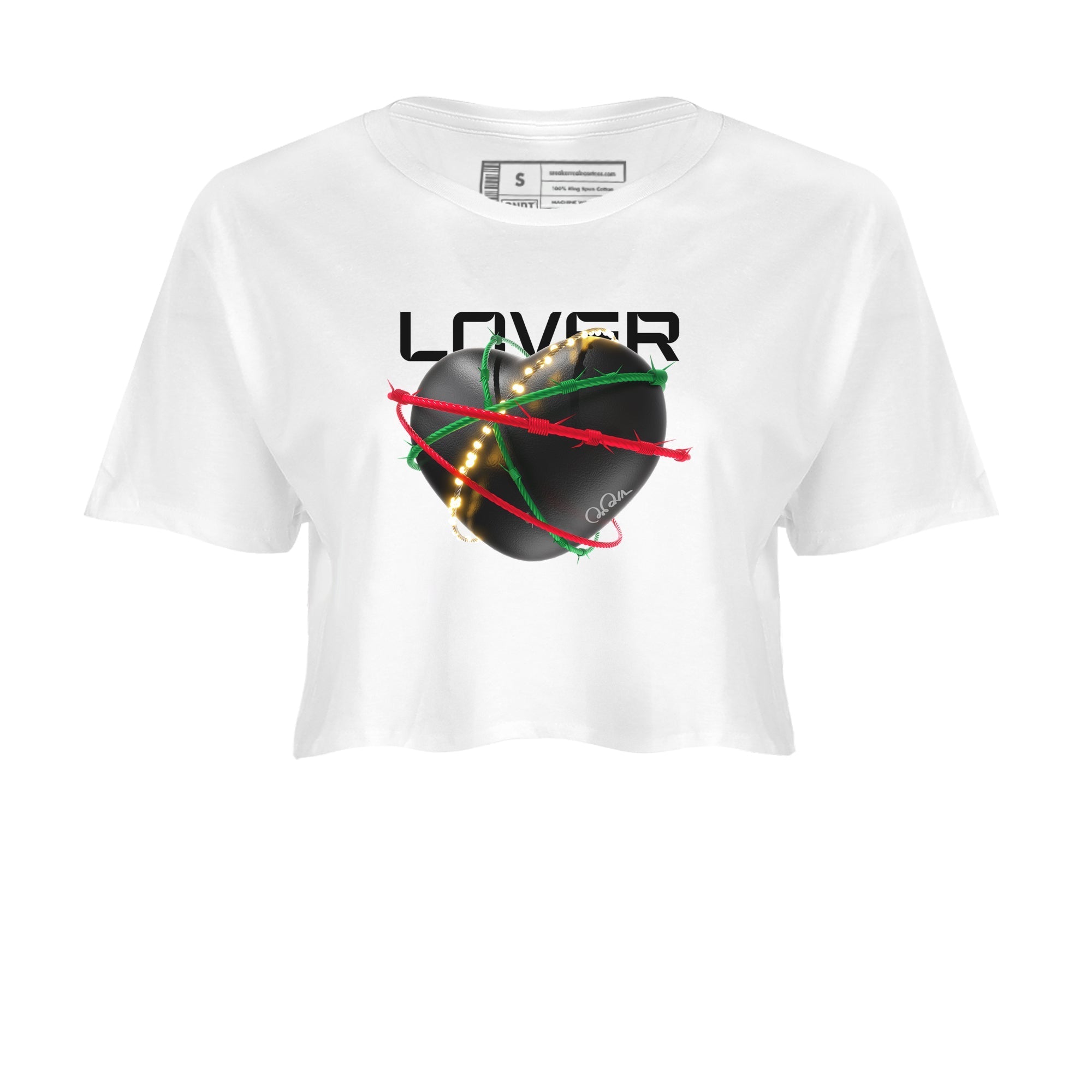 Heart Lover snkmatch Women's Top - Air Jordan 2 Christmas