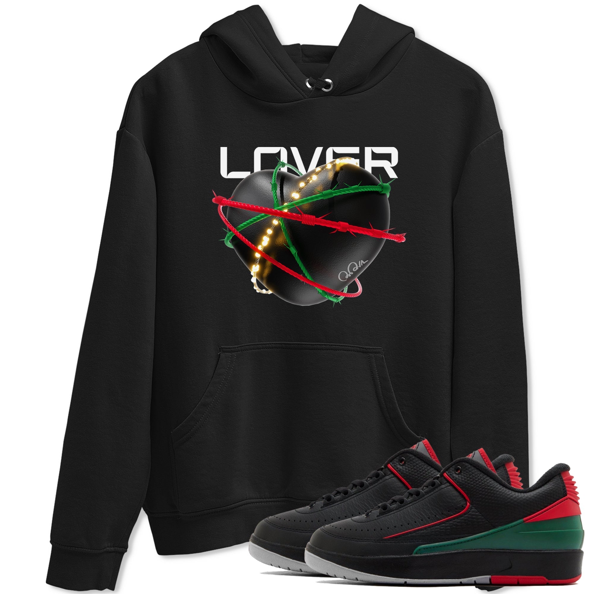 Heart Lover snkmatch Tee - Air Jordan 2 Christmas