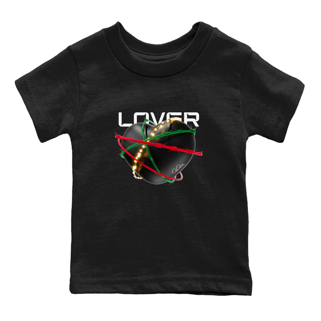 Heart Lover snkmatch Tee Kids - Air Jordan 2 Christmas