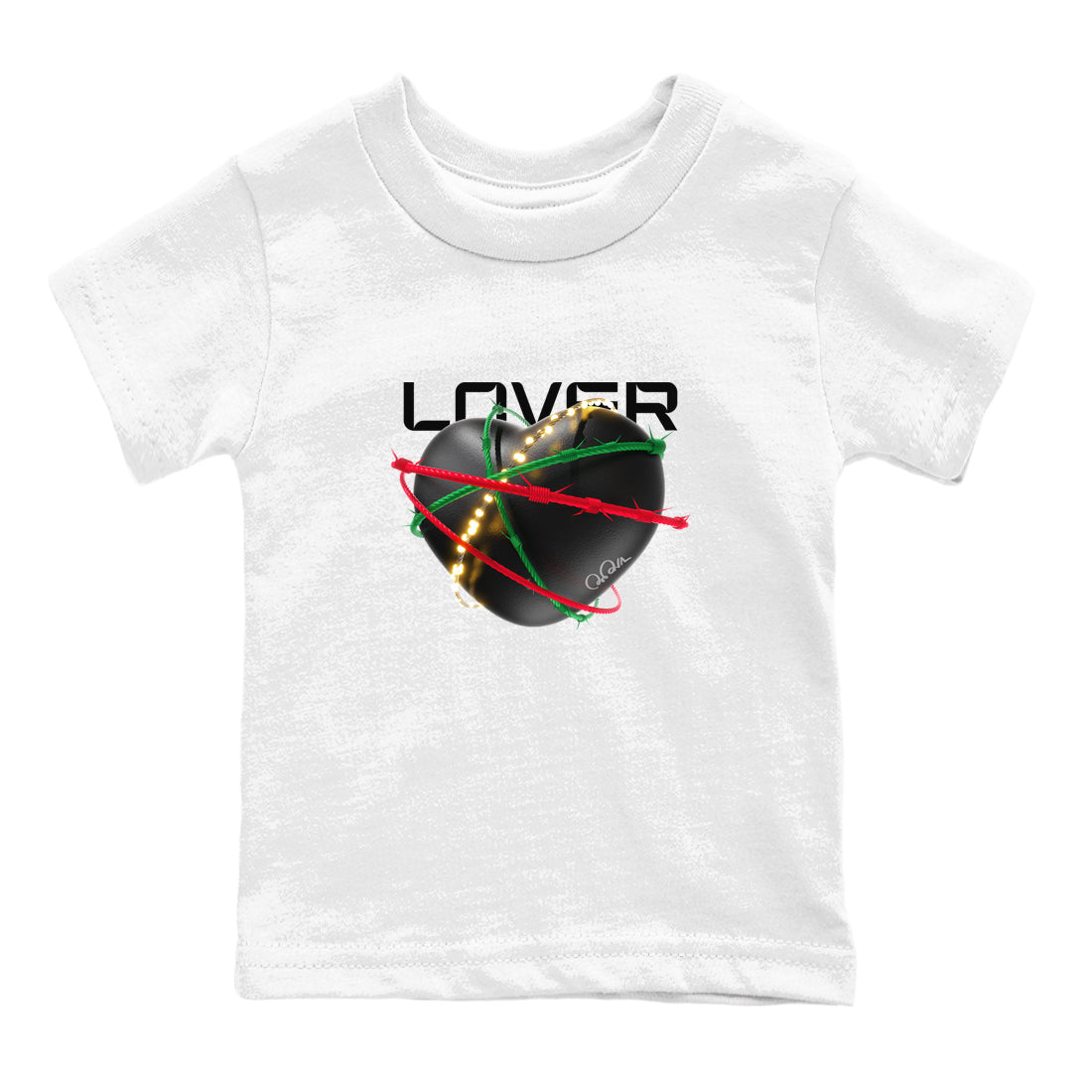 Heart Lover snkmatch Tee Kids - Air Jordan 2 Christmas