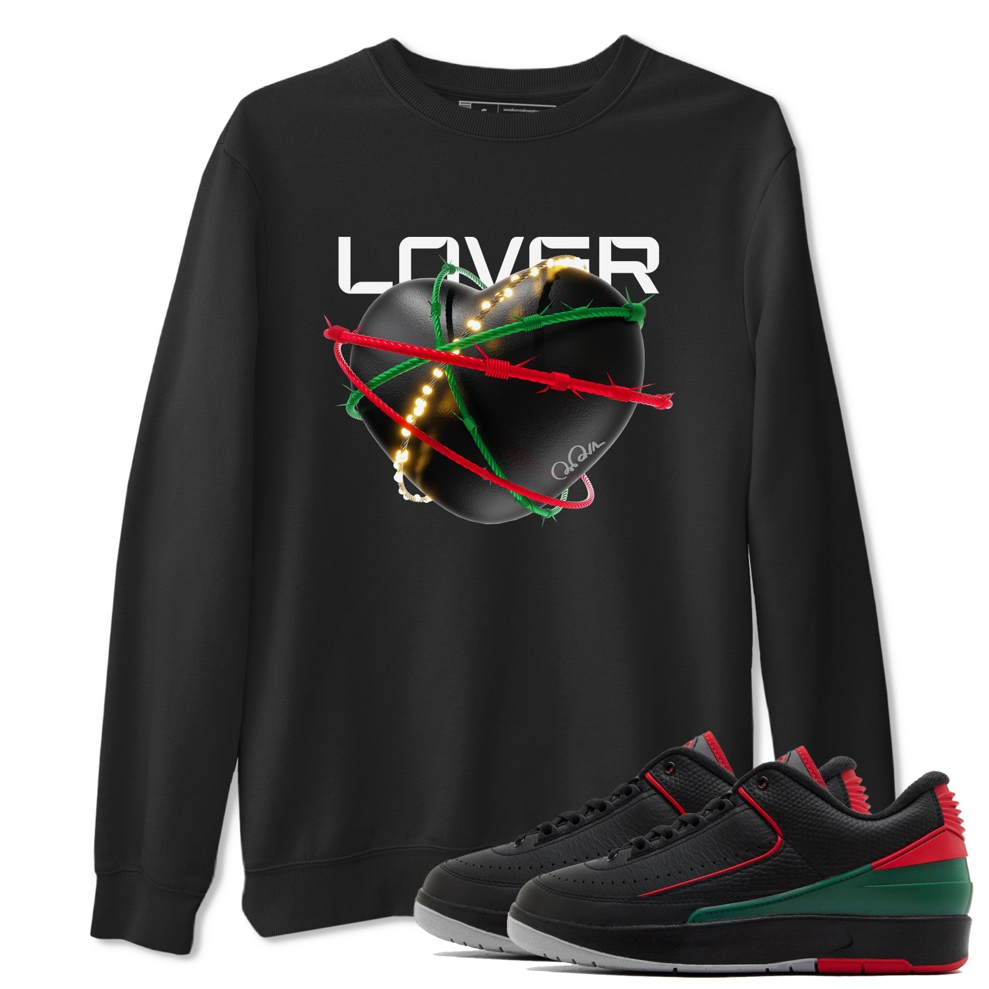 Heart Lover snkmatch Tee - Air Jordan 2 Christmas