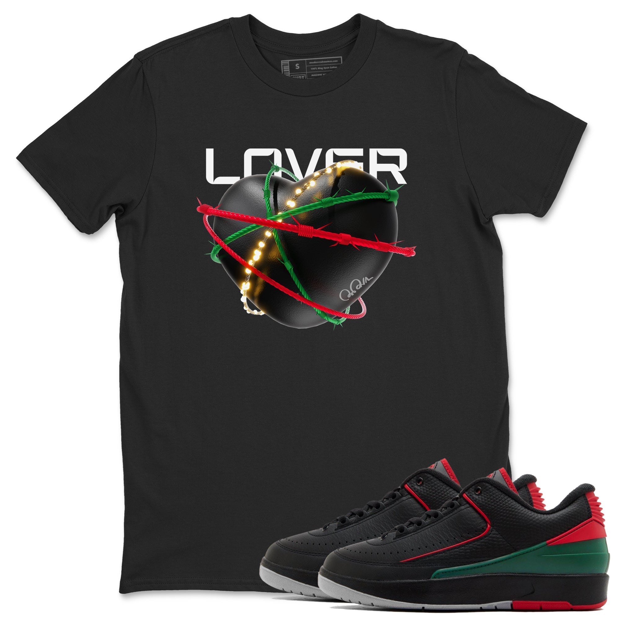 Heart Lover snkmatch Tee - Air Jordan 2 Christmas