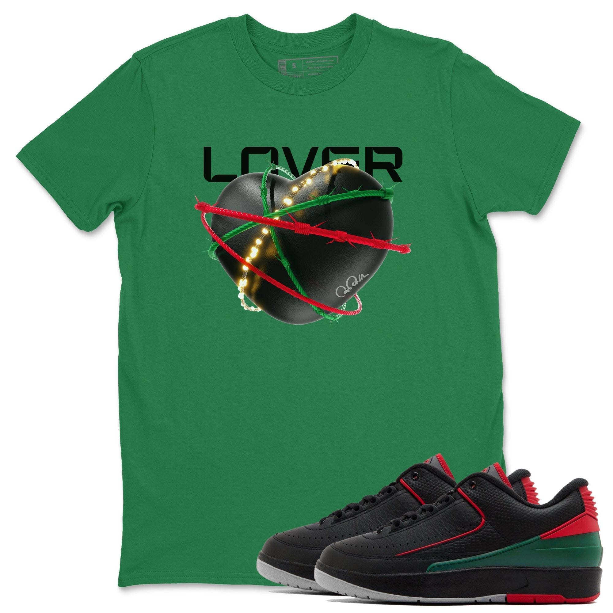 Heart Lover snkmatch Tee - Air Jordan 2 Christmas