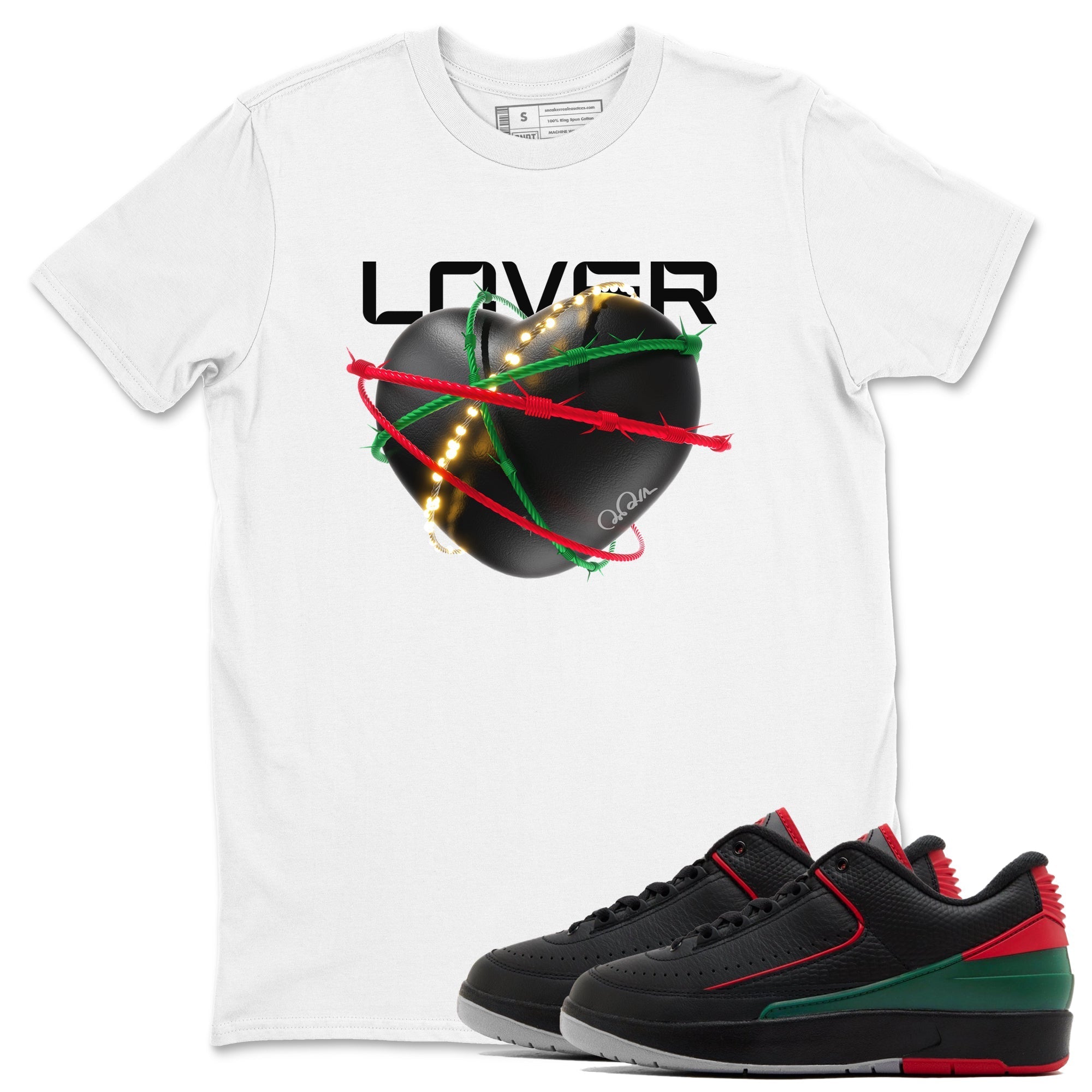 Heart Lover snkmatch Tee - Air Jordan 2 Christmas