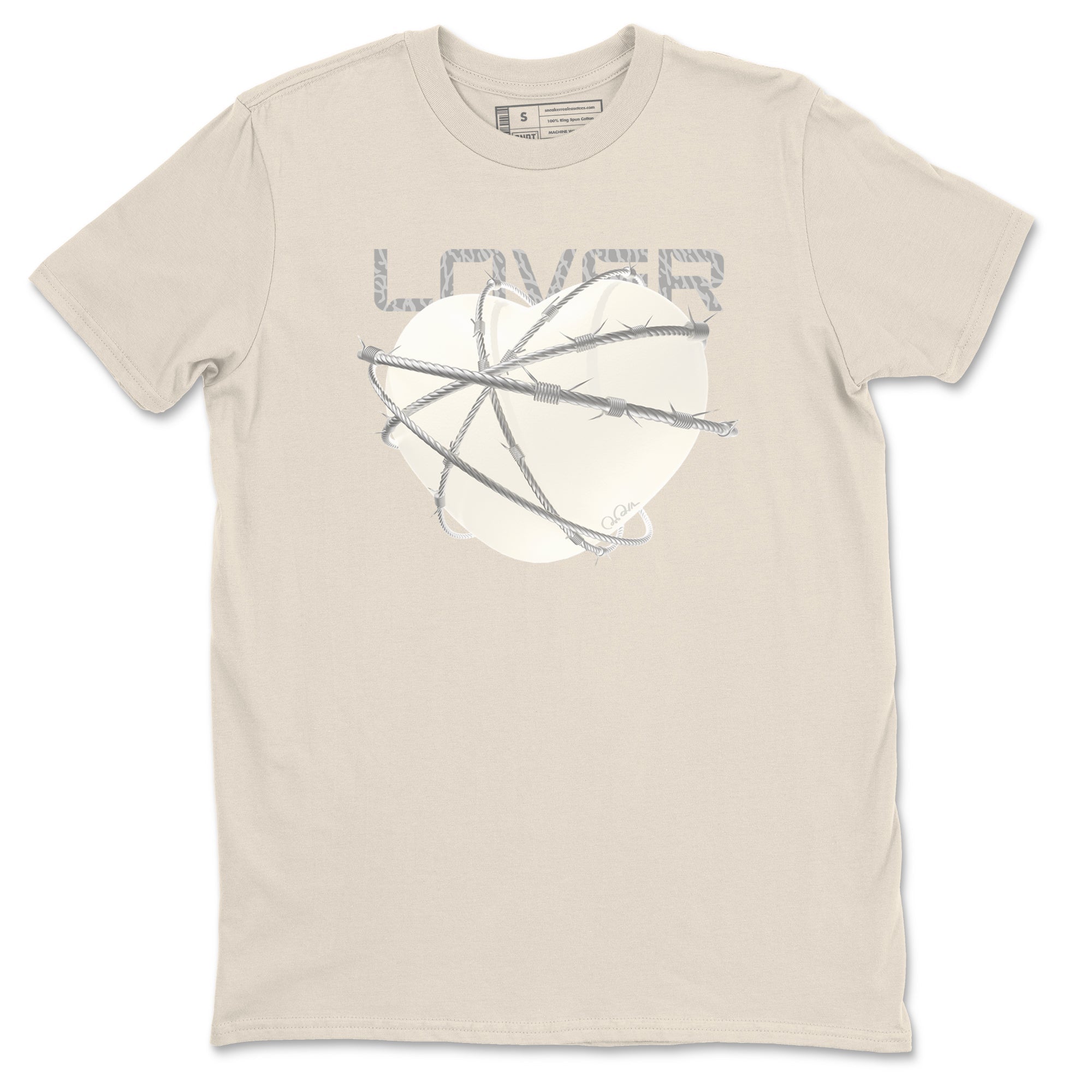 Heart Lover snkmatch Tees - Air Jordan 3 Ivory