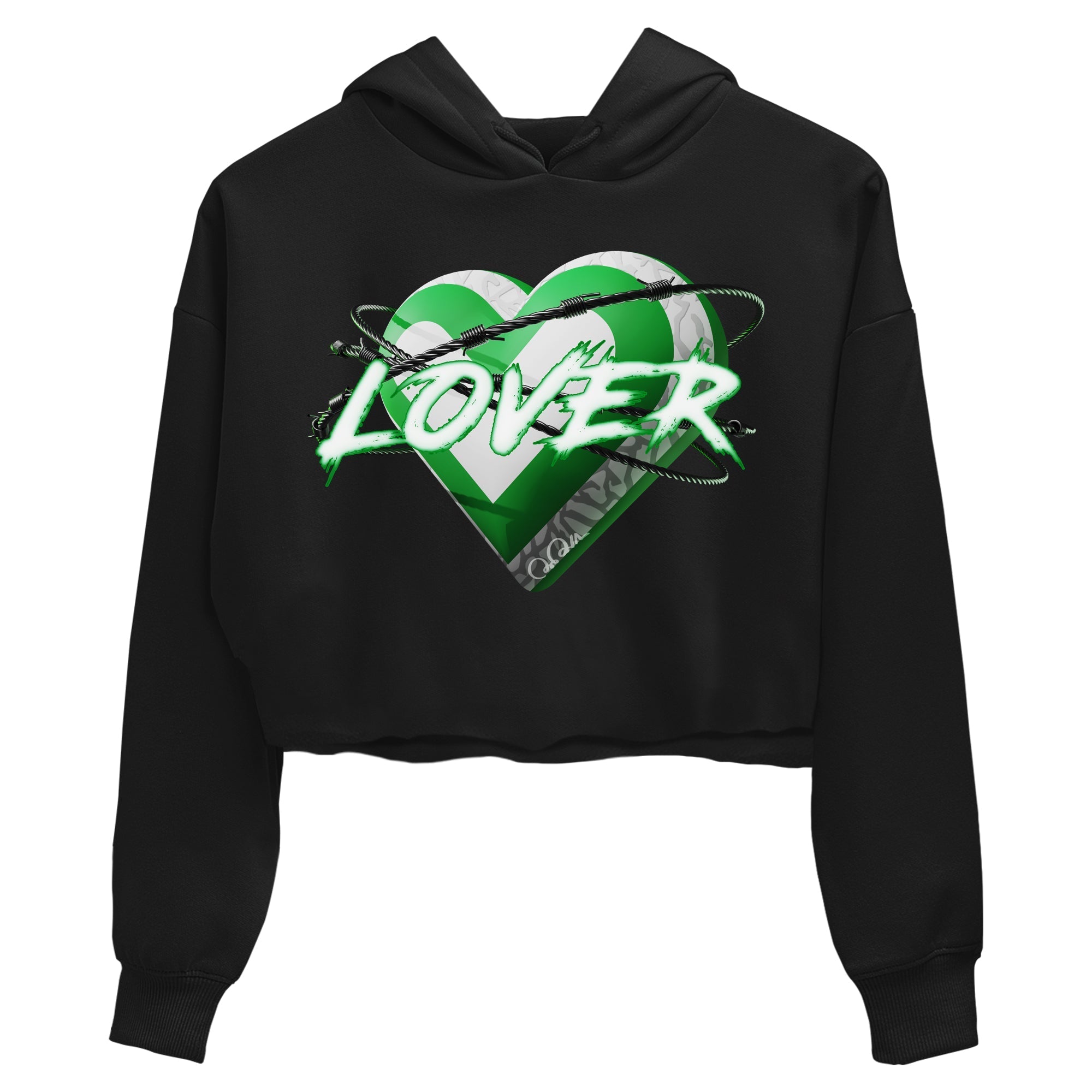 Heart Lover Women's Tops - Air Jordan 3 Lucky Green