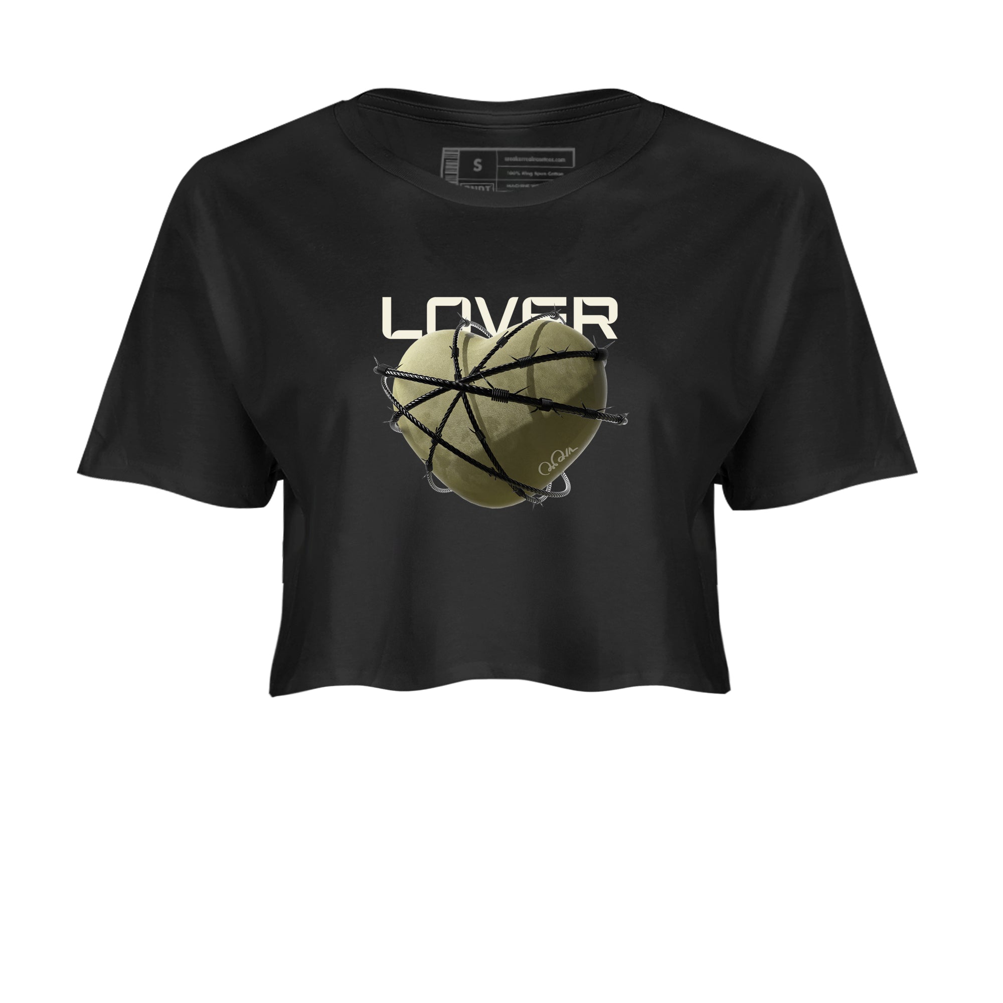 Heart Lover snkmatch Women's Top - Air Jordan 4 Medium Olive