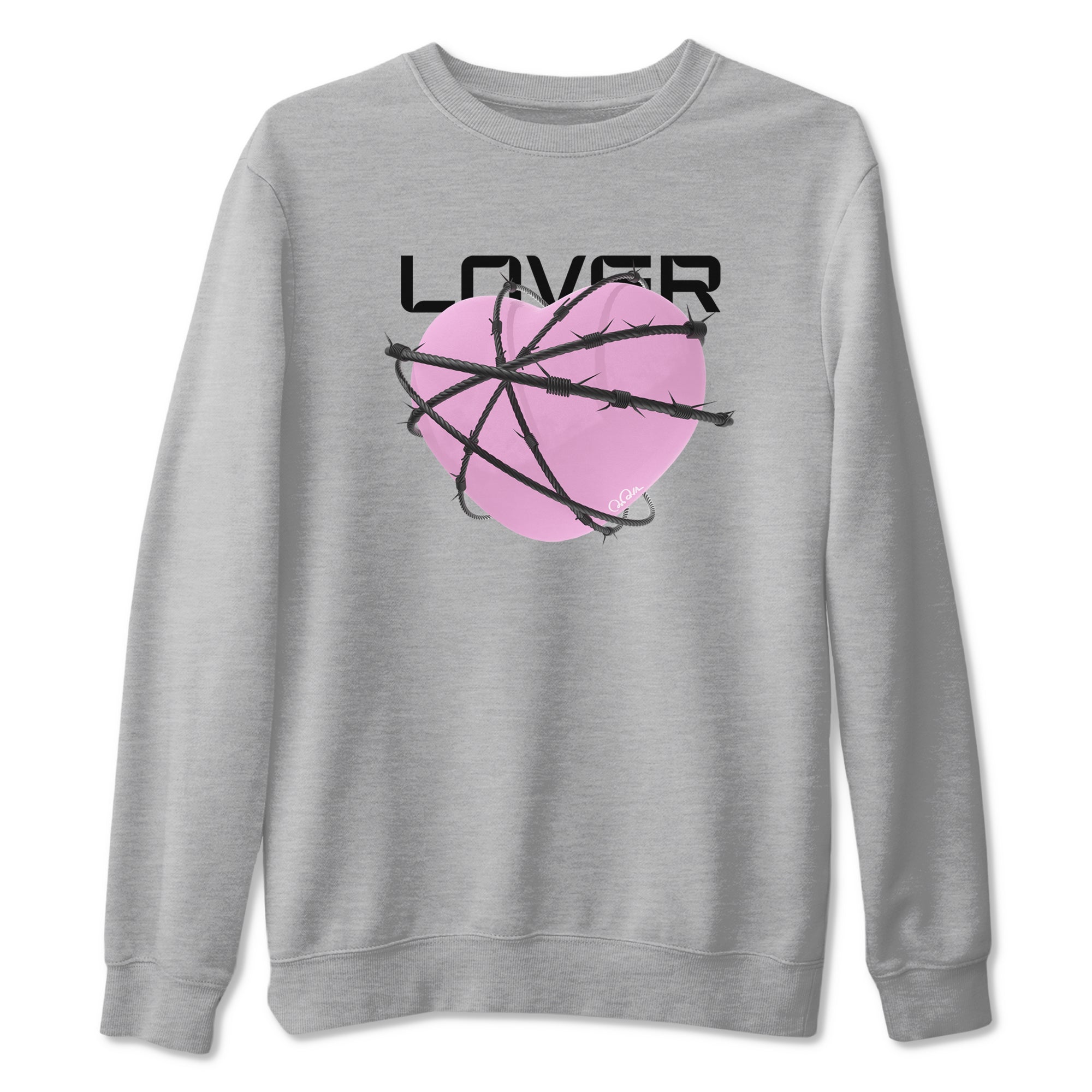 Heart Lover snkmatch Tees - Air Jordan 4 Orchid