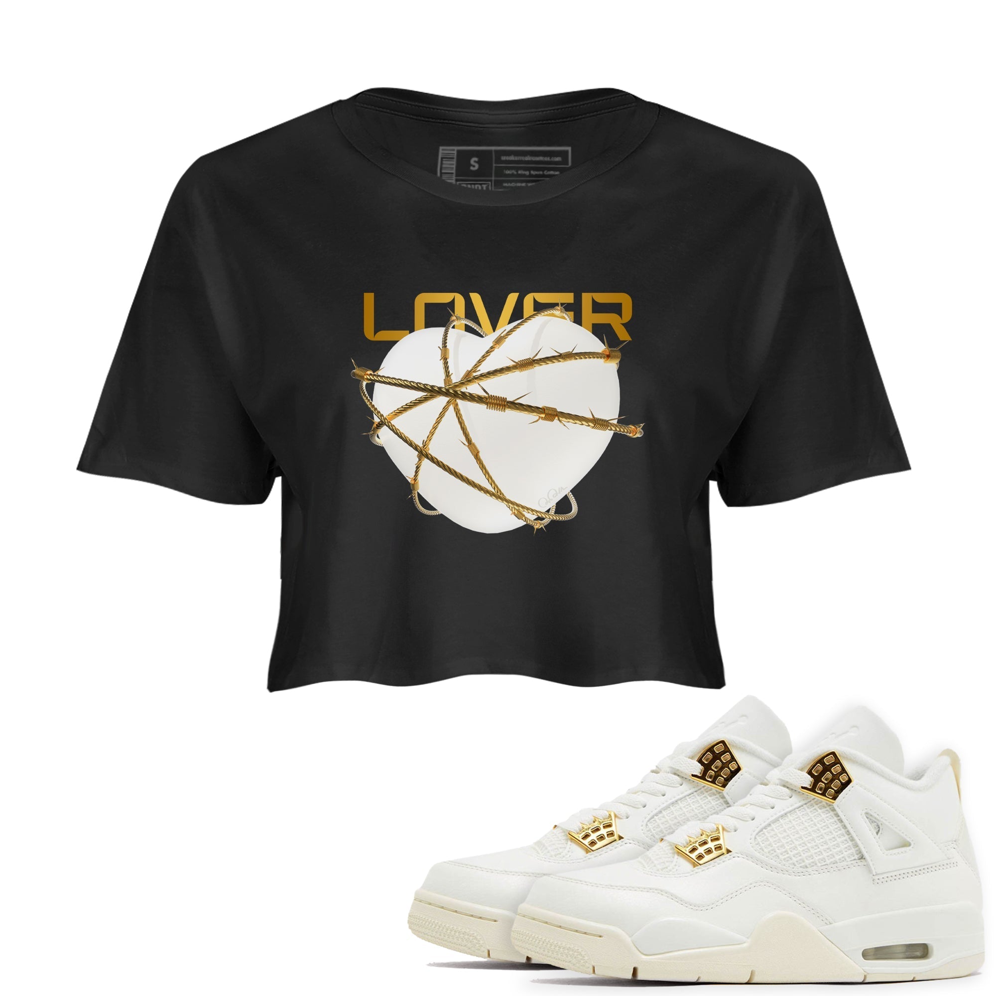 Heart Lover snkmatch Women's Top - Air Jordan 4 Sail 2024