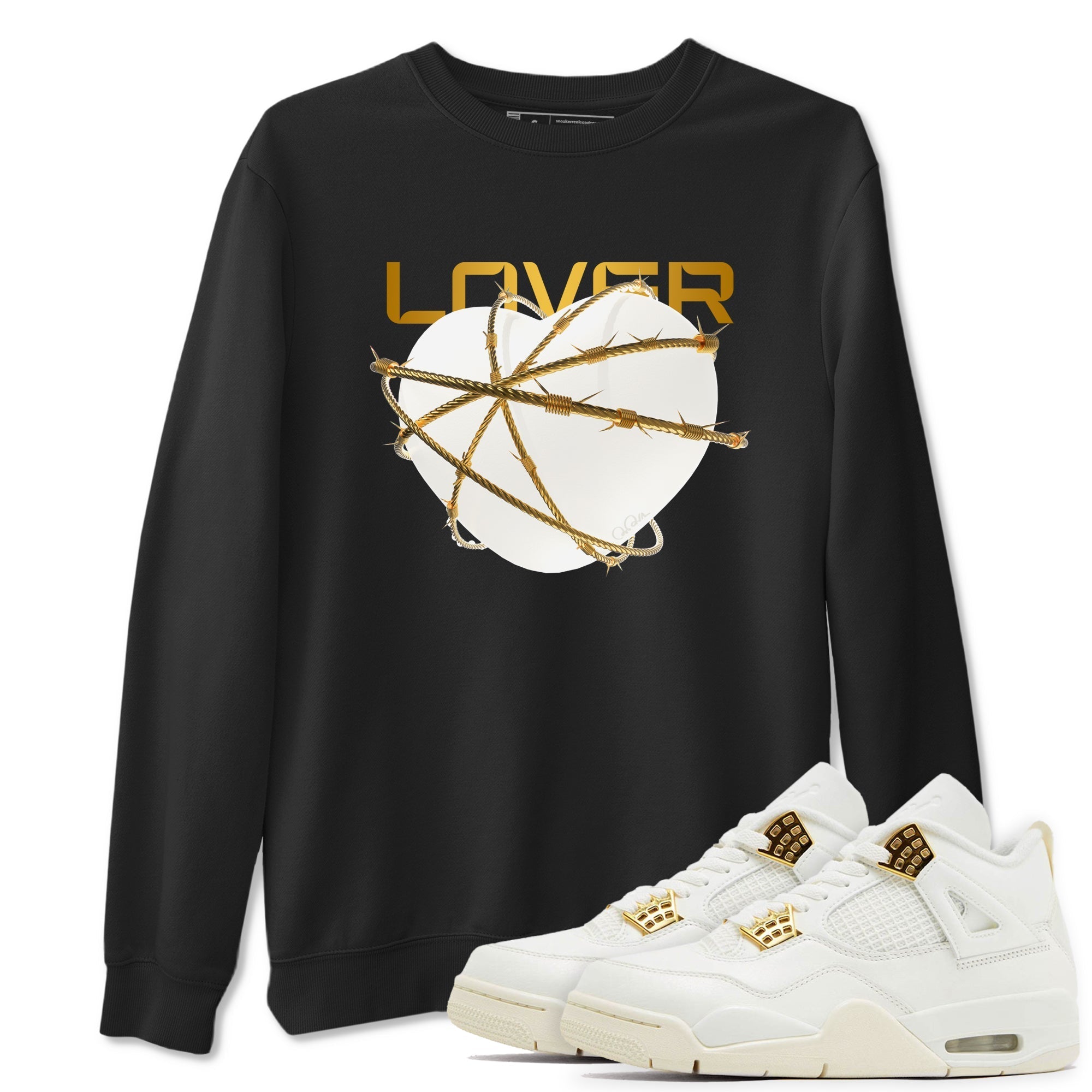 Heart Lover snkmatch Tees - Air Jordan 4 Sail 2024