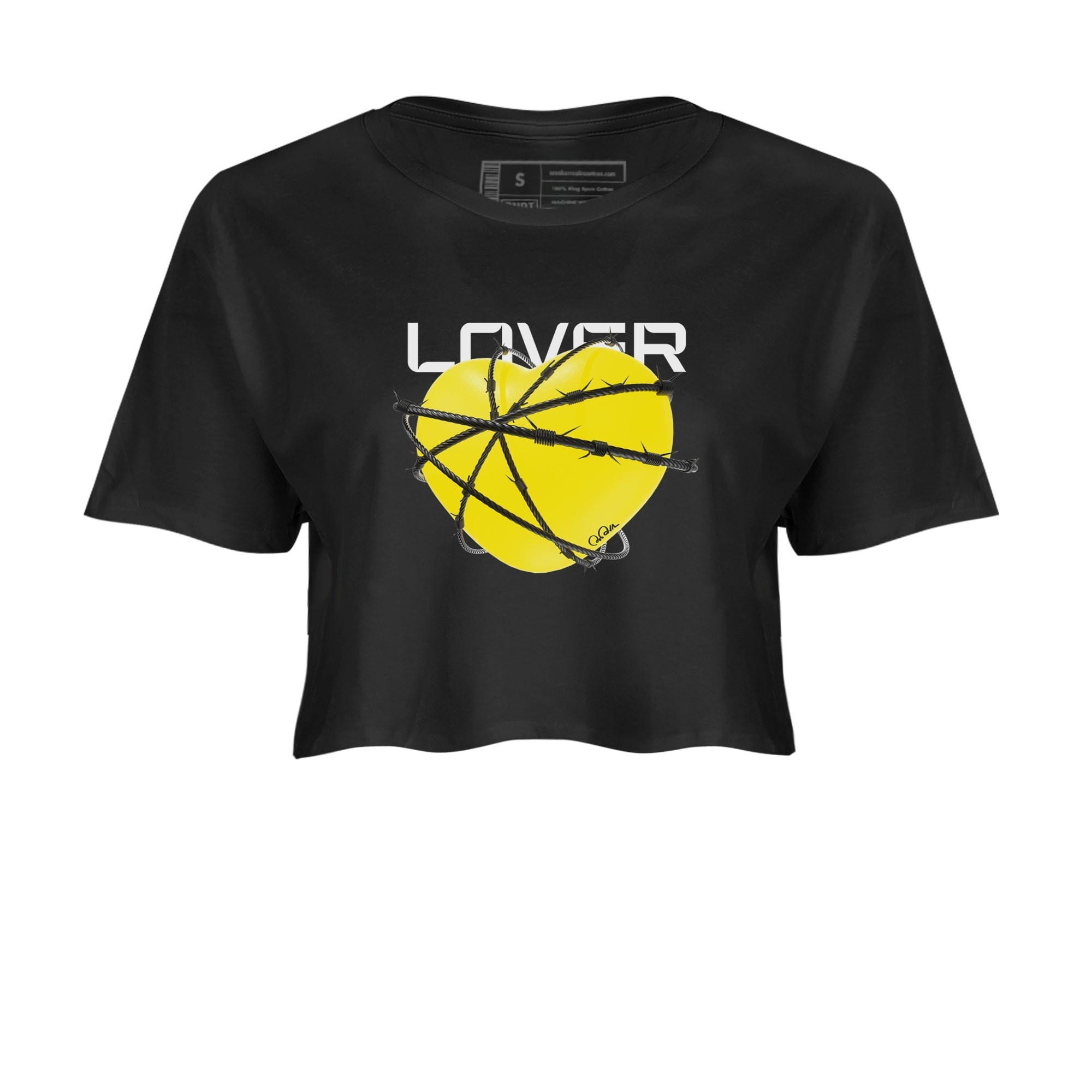 Heart Lover snkmatch Women's Top - Air Jordan 4 Vivid Sulfur