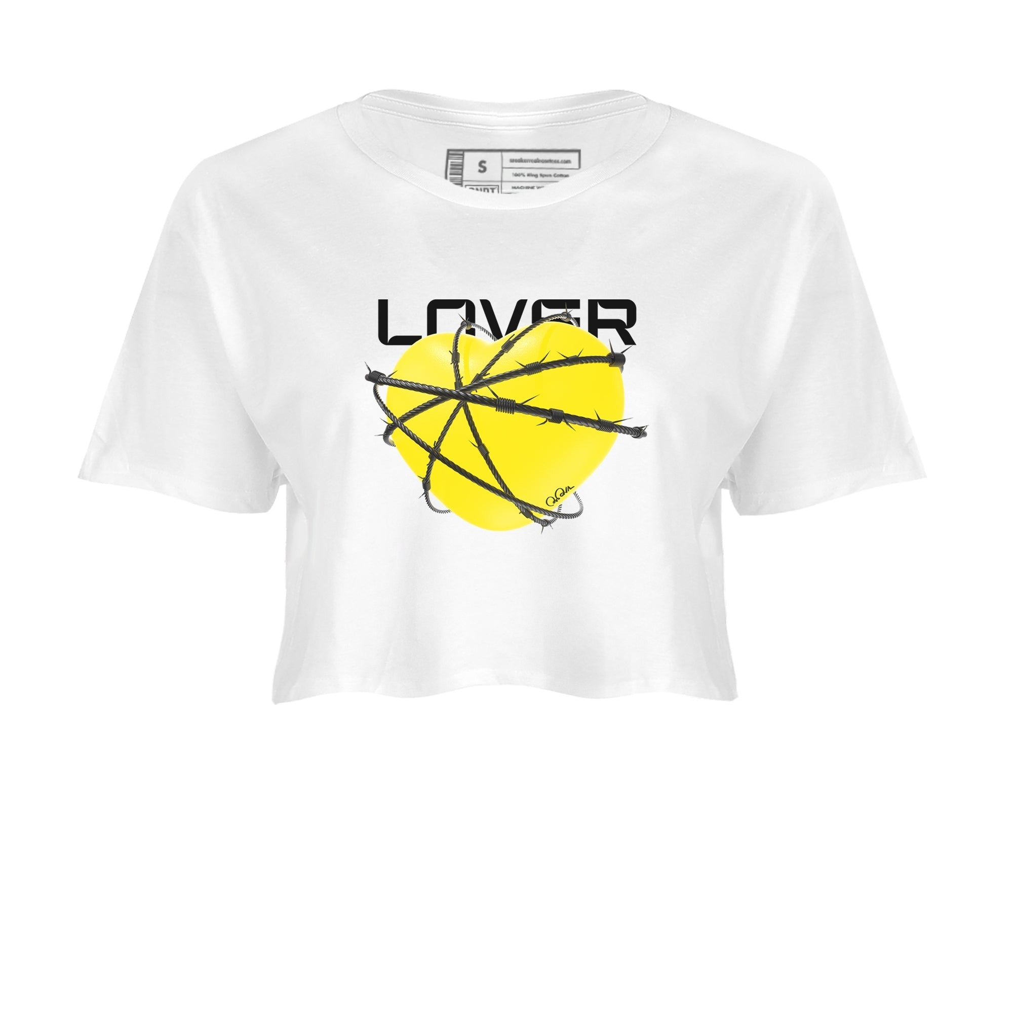 Heart Lover snkmatch Women's Top - Air Jordan 4 Vivid Sulfur