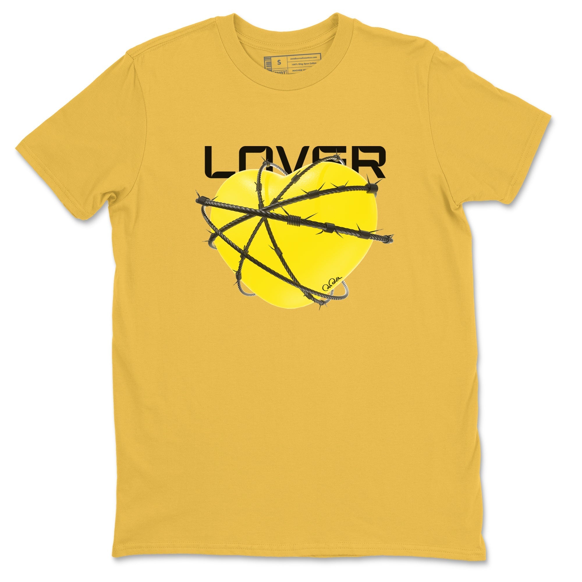 Heart Lover snkmatch Tees - Air Jordan 4 Vivid Sulfur