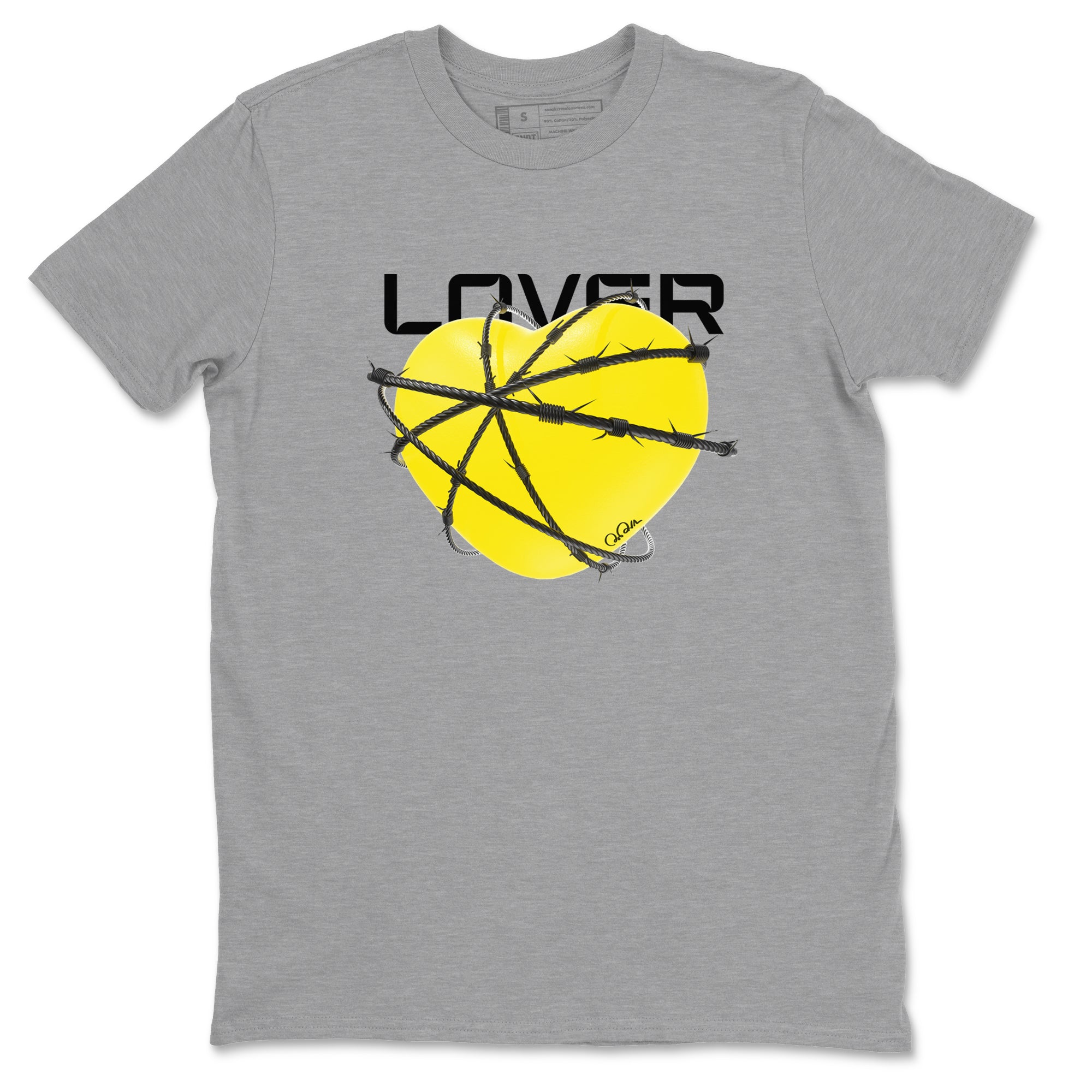 Heart Lover snkmatch Tees - Air Jordan 4 Vivid Sulfur