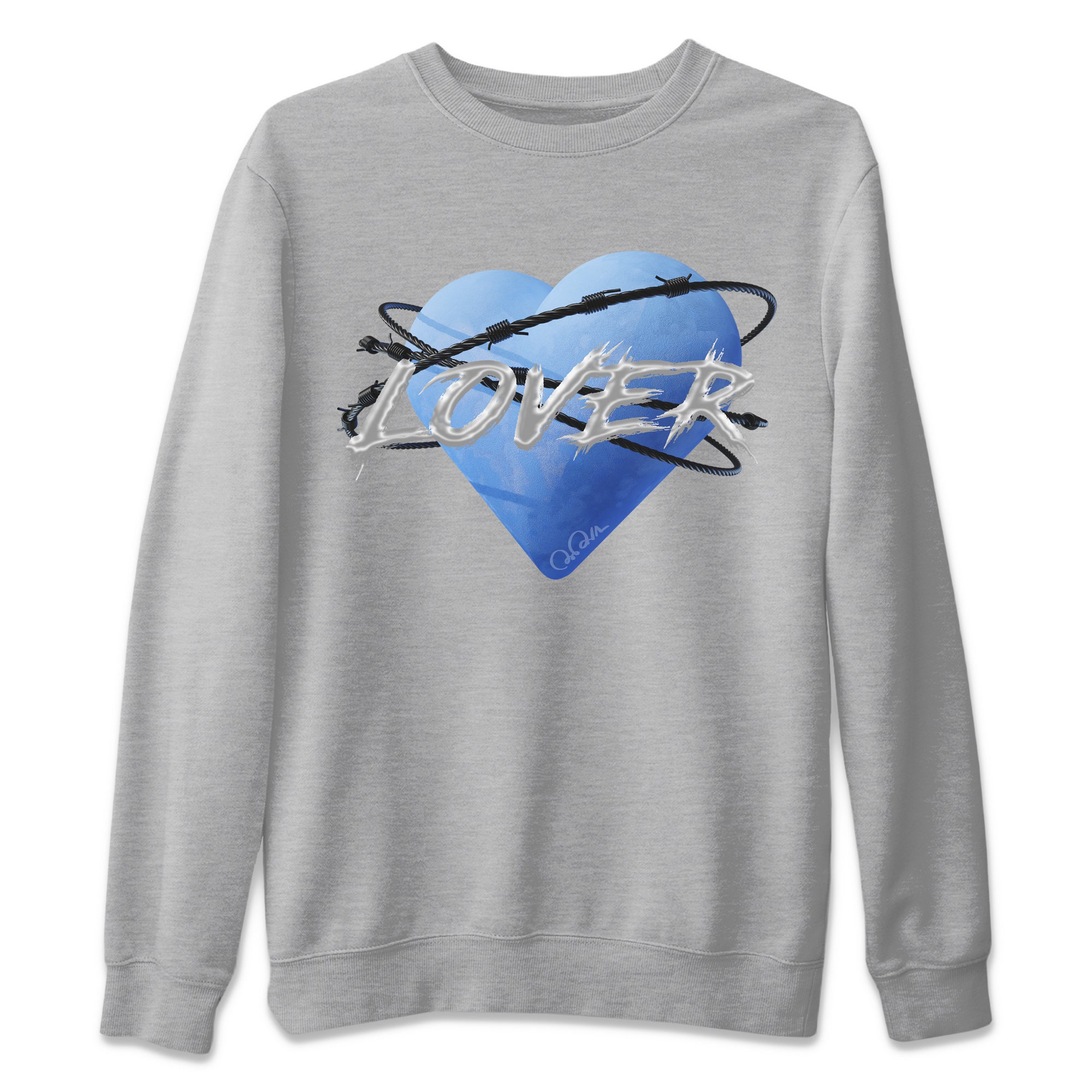 Heart Lover Unisex Tops - Air Jordan 5 UNC