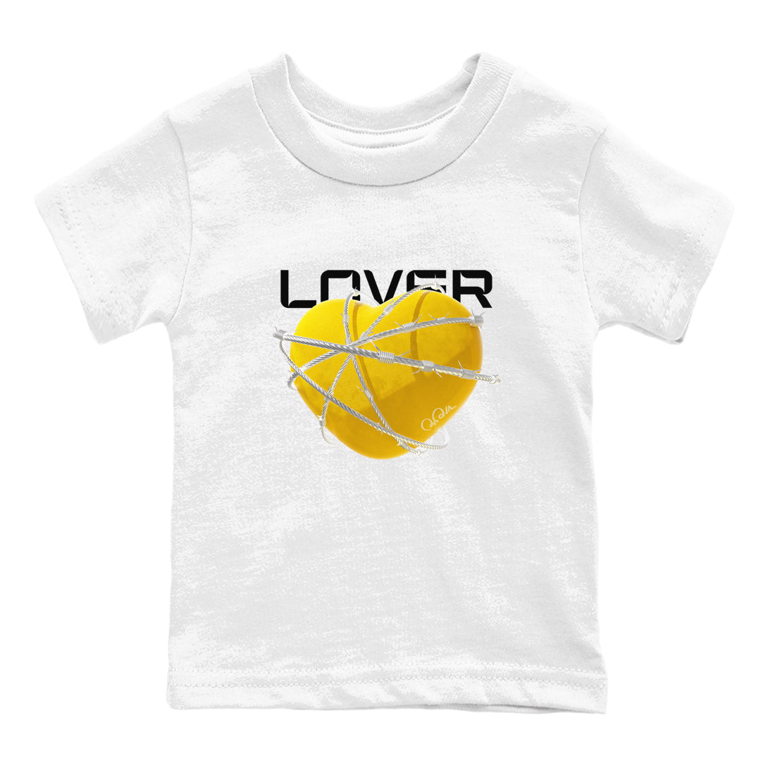 Heart Lover snkmatch Tee Kids - Air Jordan 6 Yellow Ochre