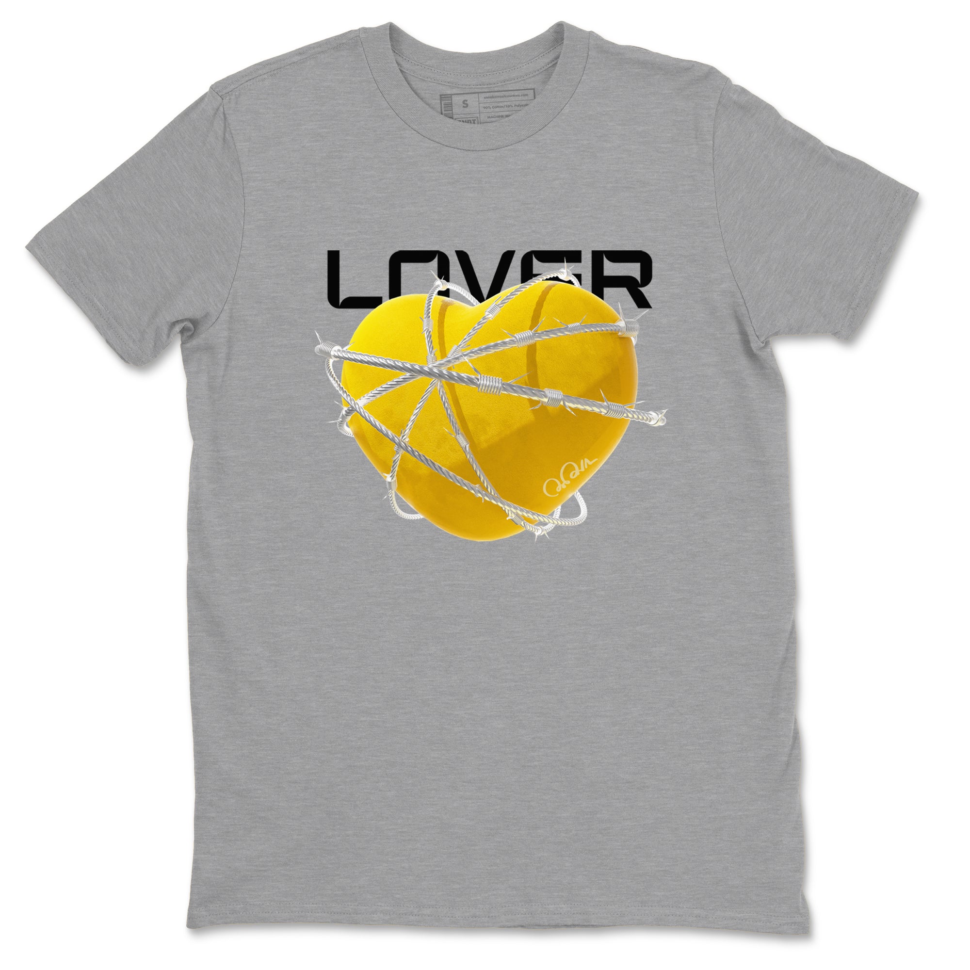 Heart Lover snkmatch Tee - Air Jordan 6 Yellow Ochre