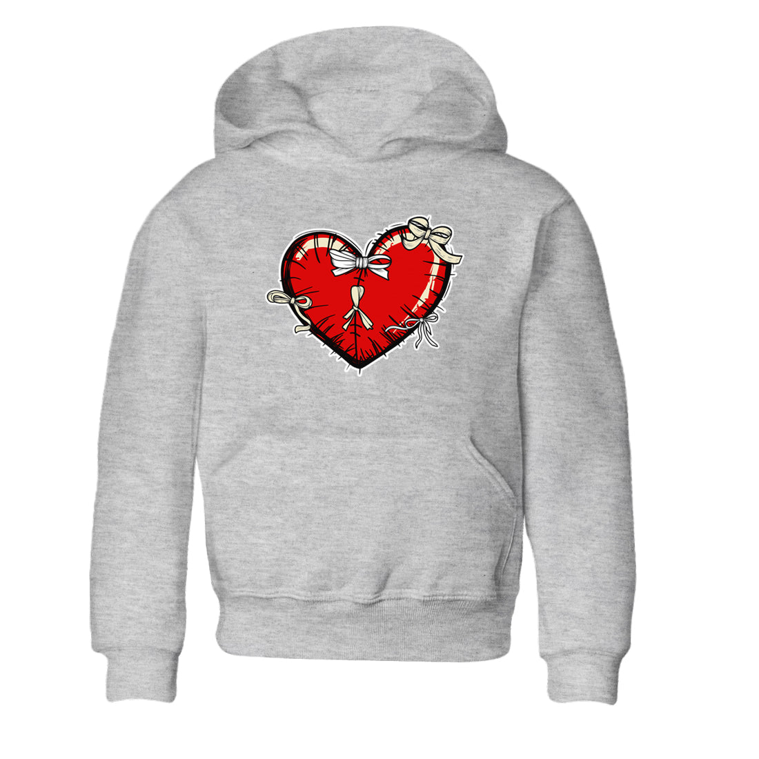 Heart with Ribbons snkmatch Tees Kids - Air Jordan 1 Black Toe Reimagined