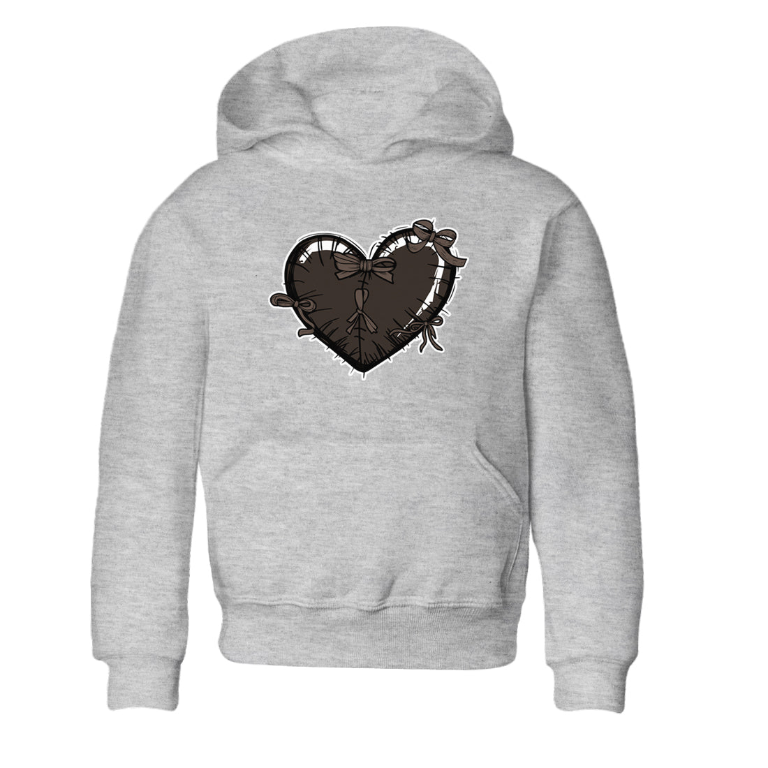 Heart with Ribbons snkmatch Tees Kids - Air Jordan 1 Travis Scott Velvet Brown