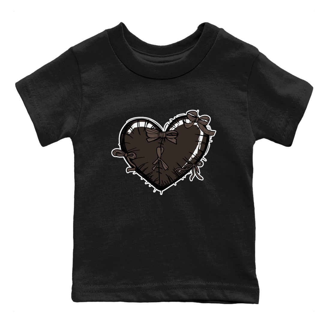 Heart with Ribbons snkmatch Tees Kids - Air Jordan 1 Travis Scott Velvet Brown