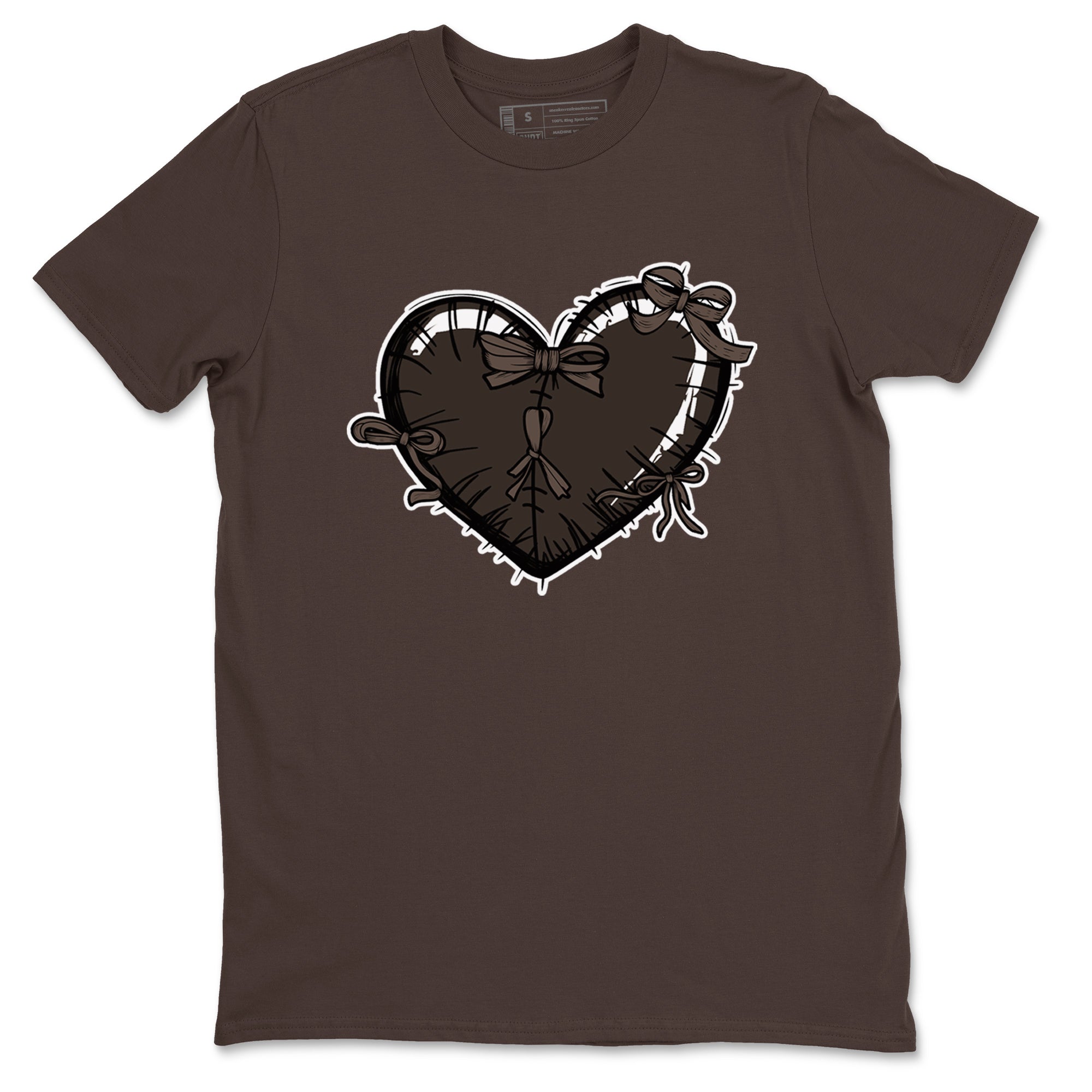 Heart with Ribbons snkmatch Tees - Air Jordan 1 Travis Scott Velvet Brown
