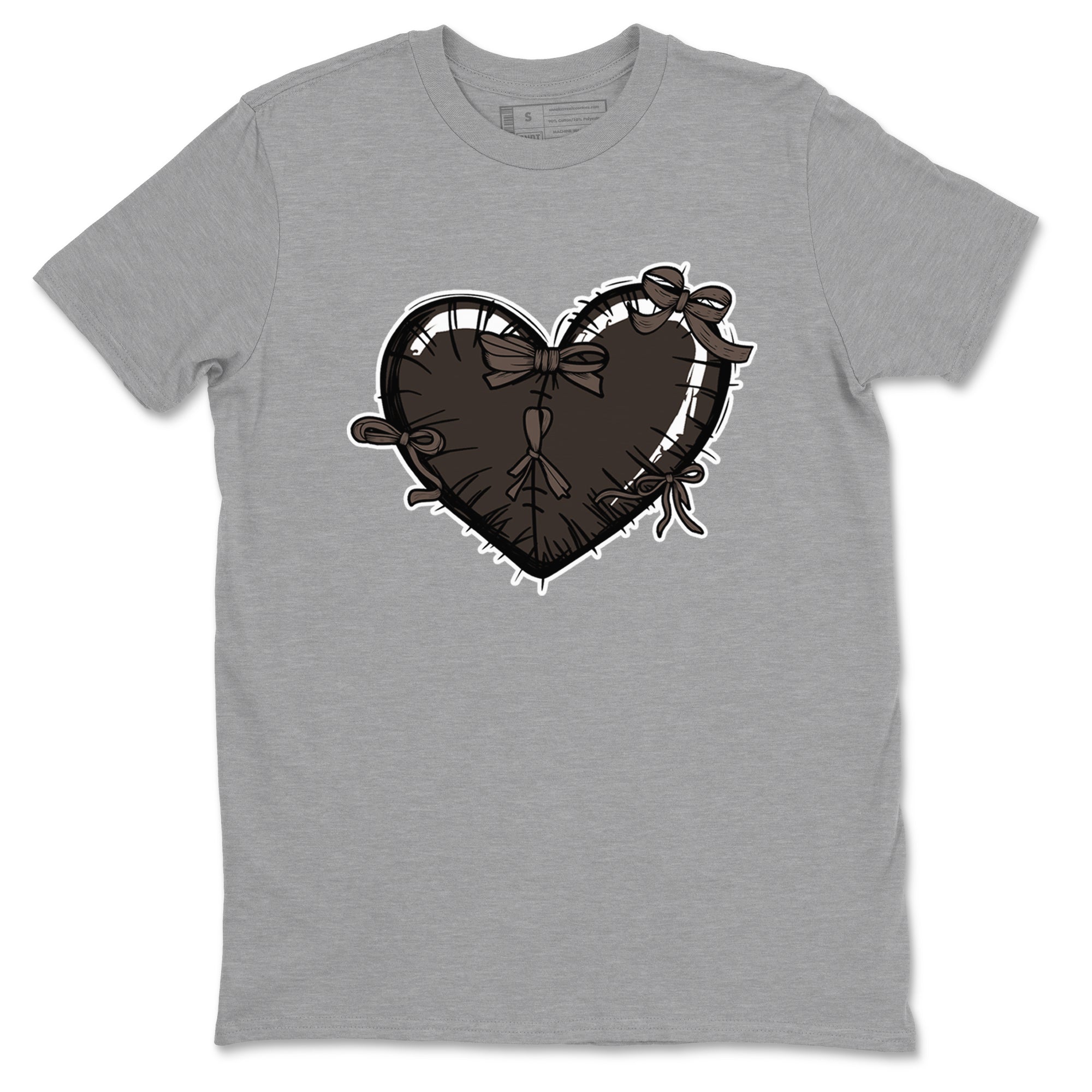 Heart with Ribbons snkmatch Tees - Air Jordan 1 Travis Scott Velvet Brown