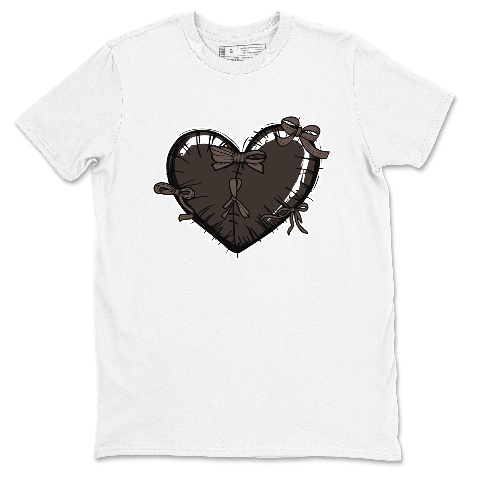 Heart with Ribbons snkmatch Tees - Air Jordan 1 Travis Scott Velvet Brown