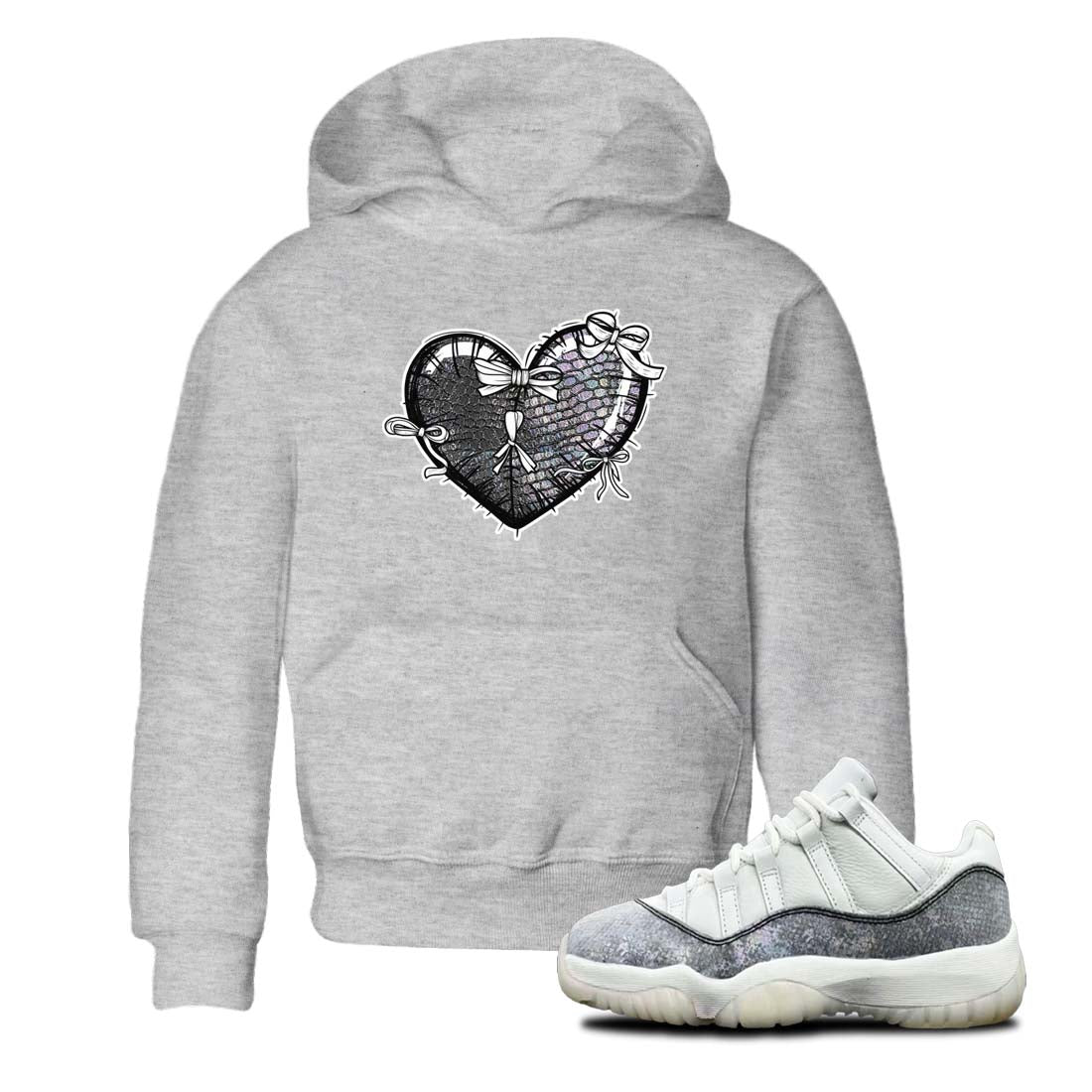 Heart With Ribbons snkmatch Tees Kids - Air Jordan 11 Year Of The Snake